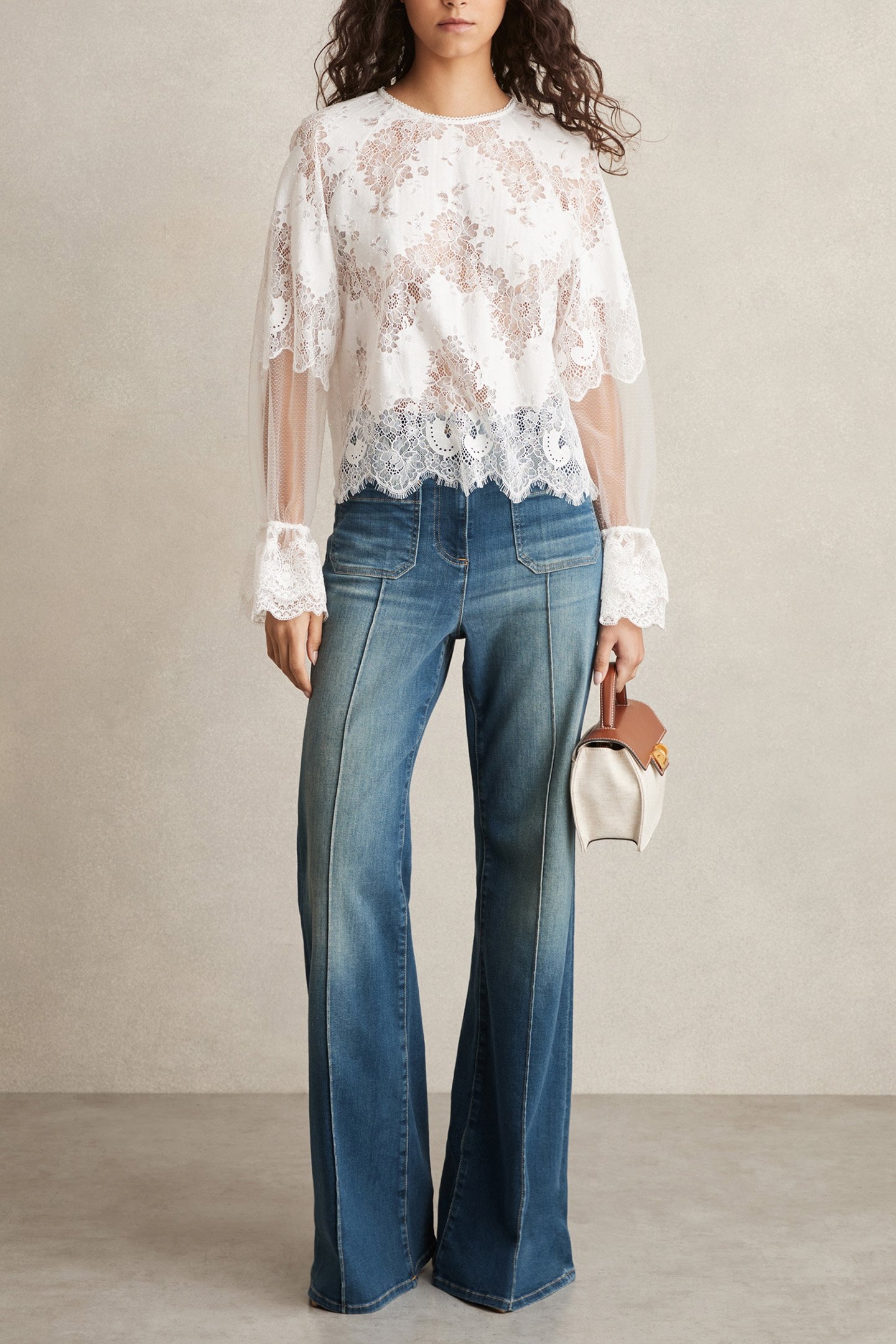 EMILIA LACE BLOUSE IVORY 1