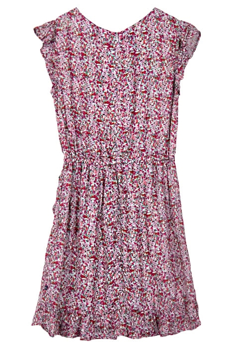 GIRL'S FUCHSIA FLORAL PRINT DRESS 2