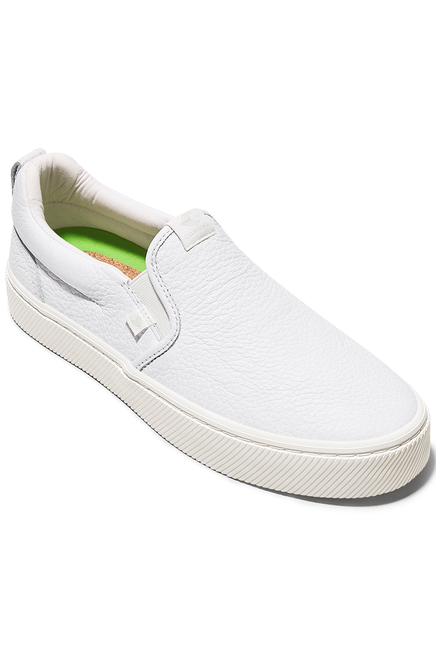 SLIP-ON WHITE PREMIUM LEATHER SNEAKER 2
