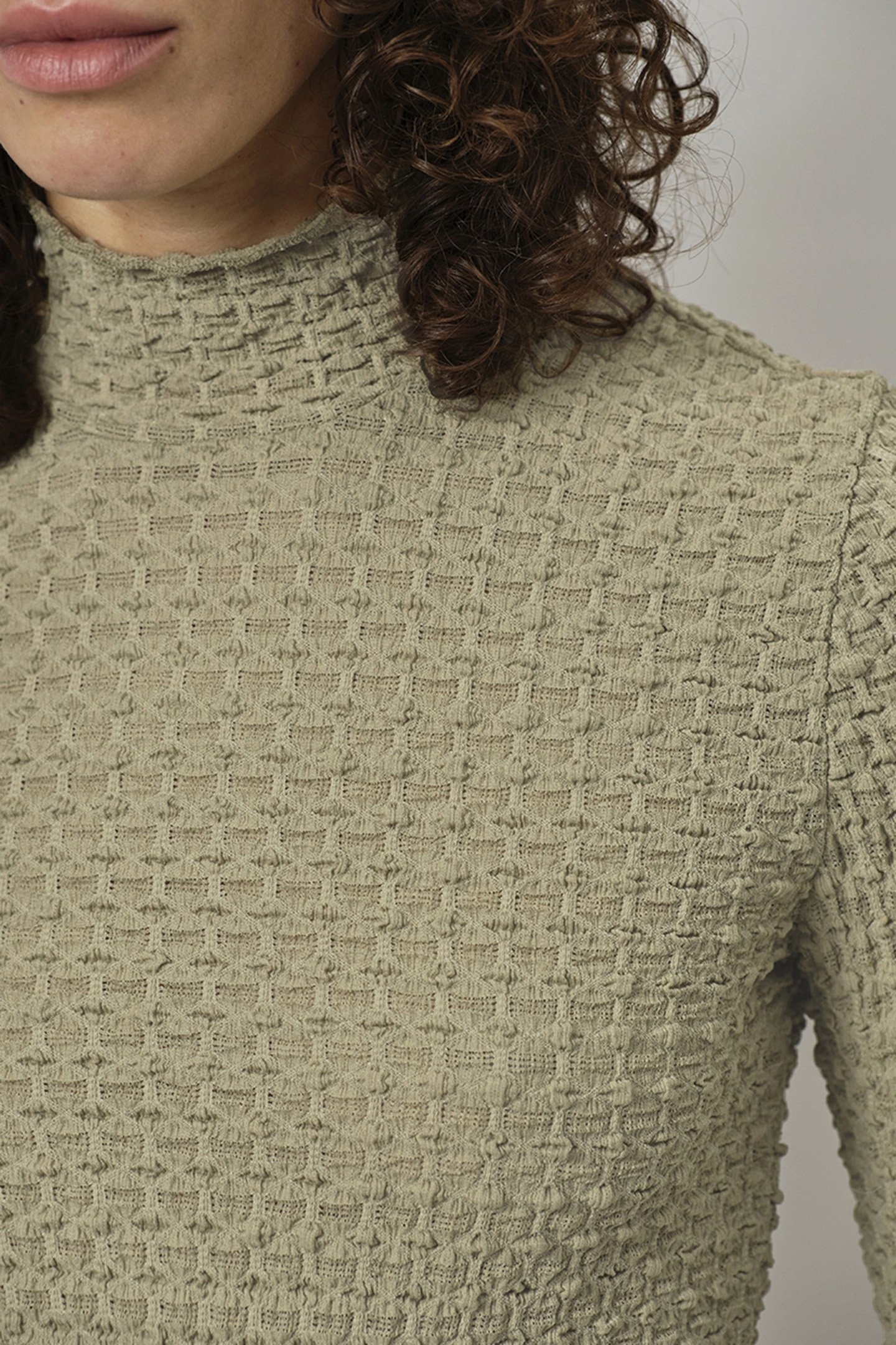 ZANE STRUCTURED LAYERING TOP SWAMP GREEN 4