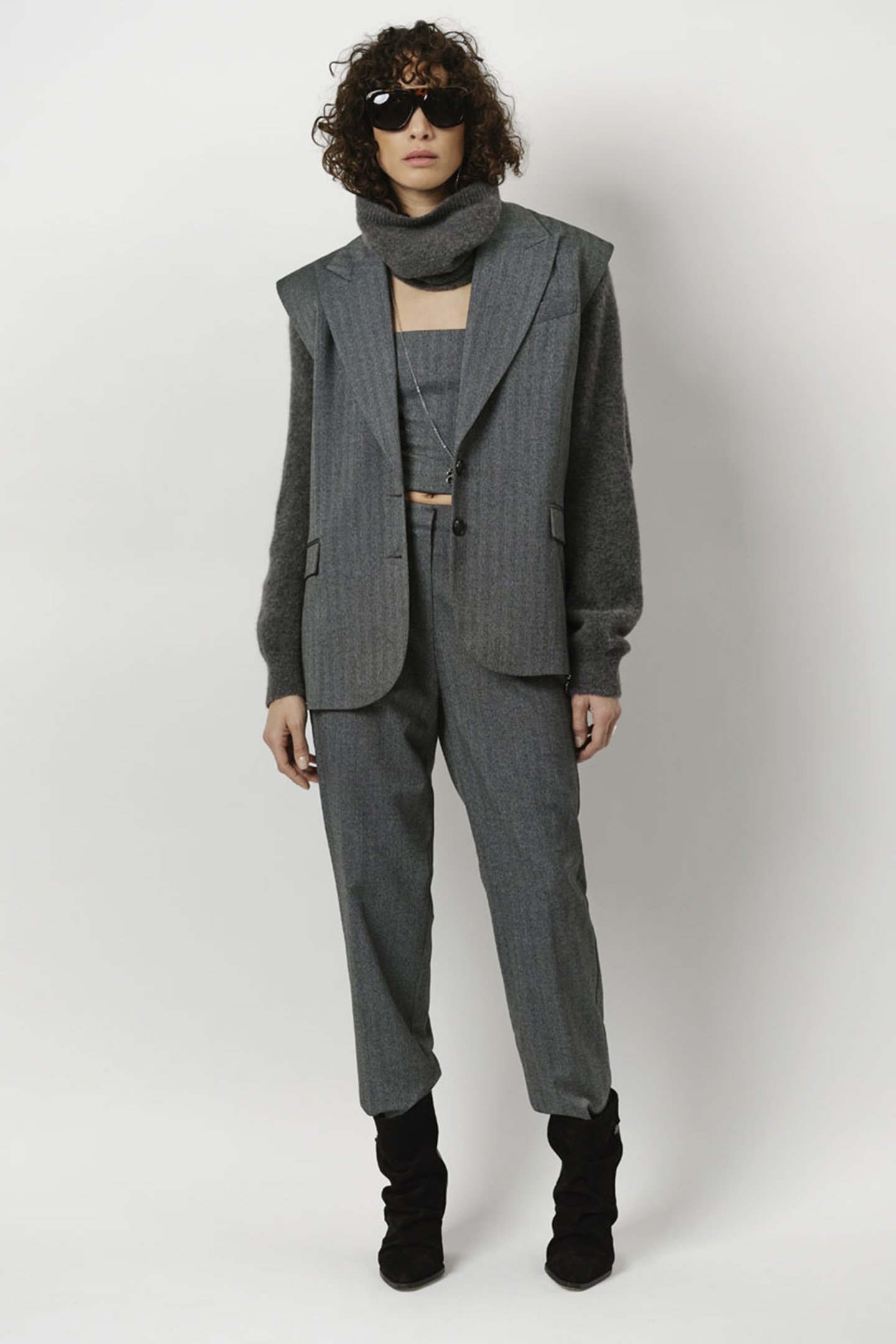 DEAN HERRINGBONE PANTS GRAPHITE 4