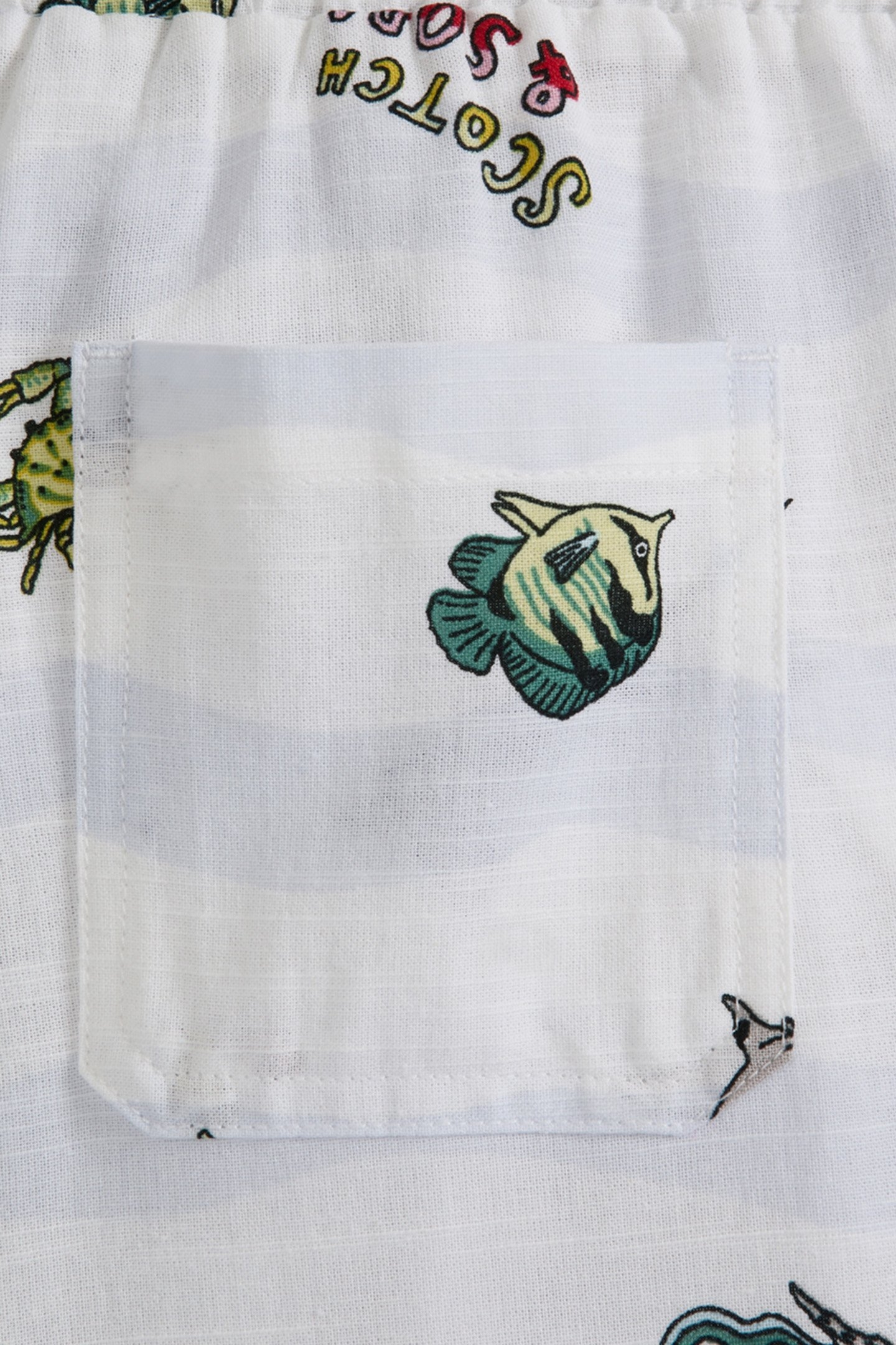 BIG BOYS 2PC PRINTED WOVEN BUTTON UP SHIRT & SHORT SET WHITE 5