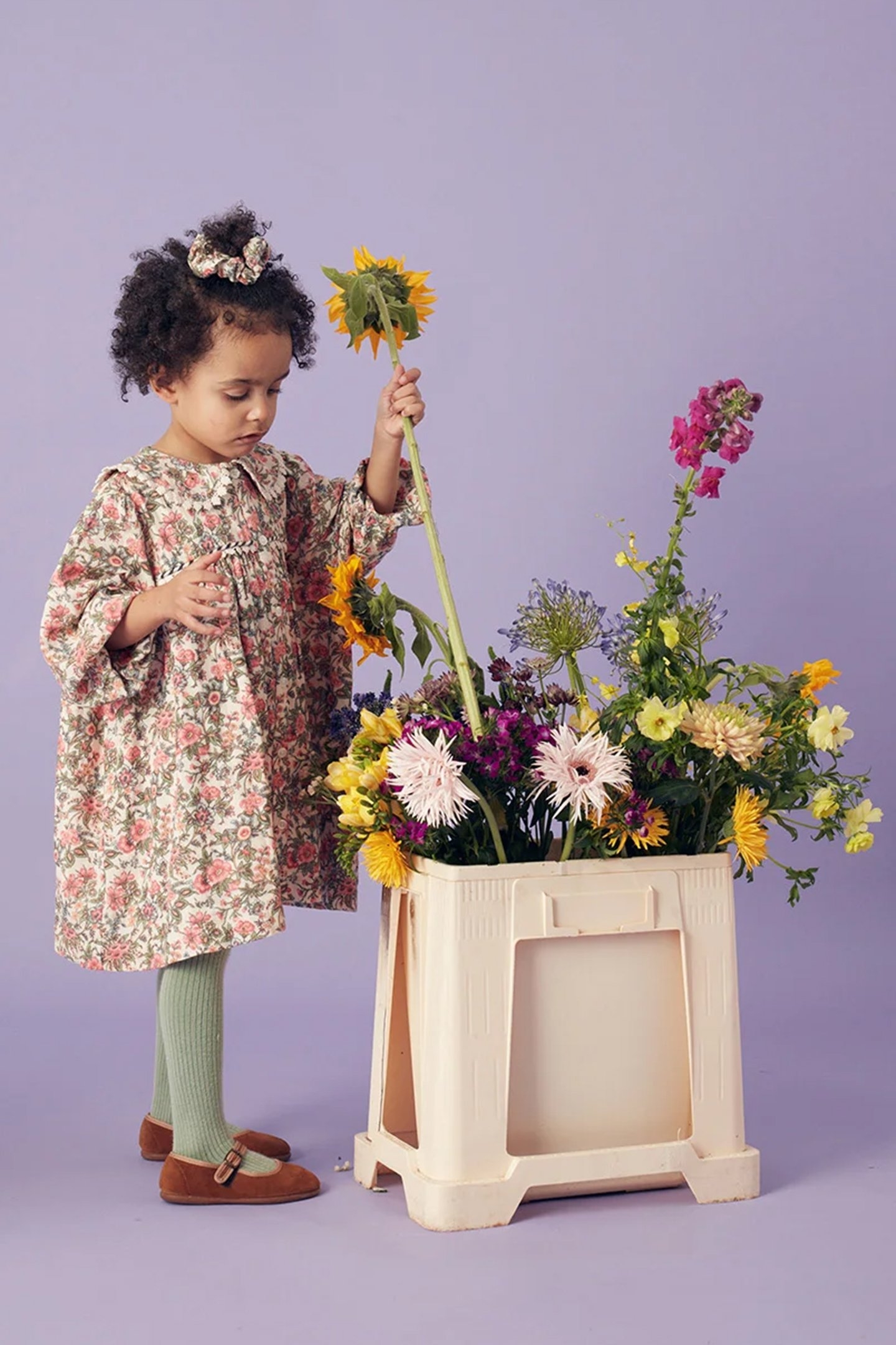 DRESS MARLOTTA IVORY ENCH FIELDS 1