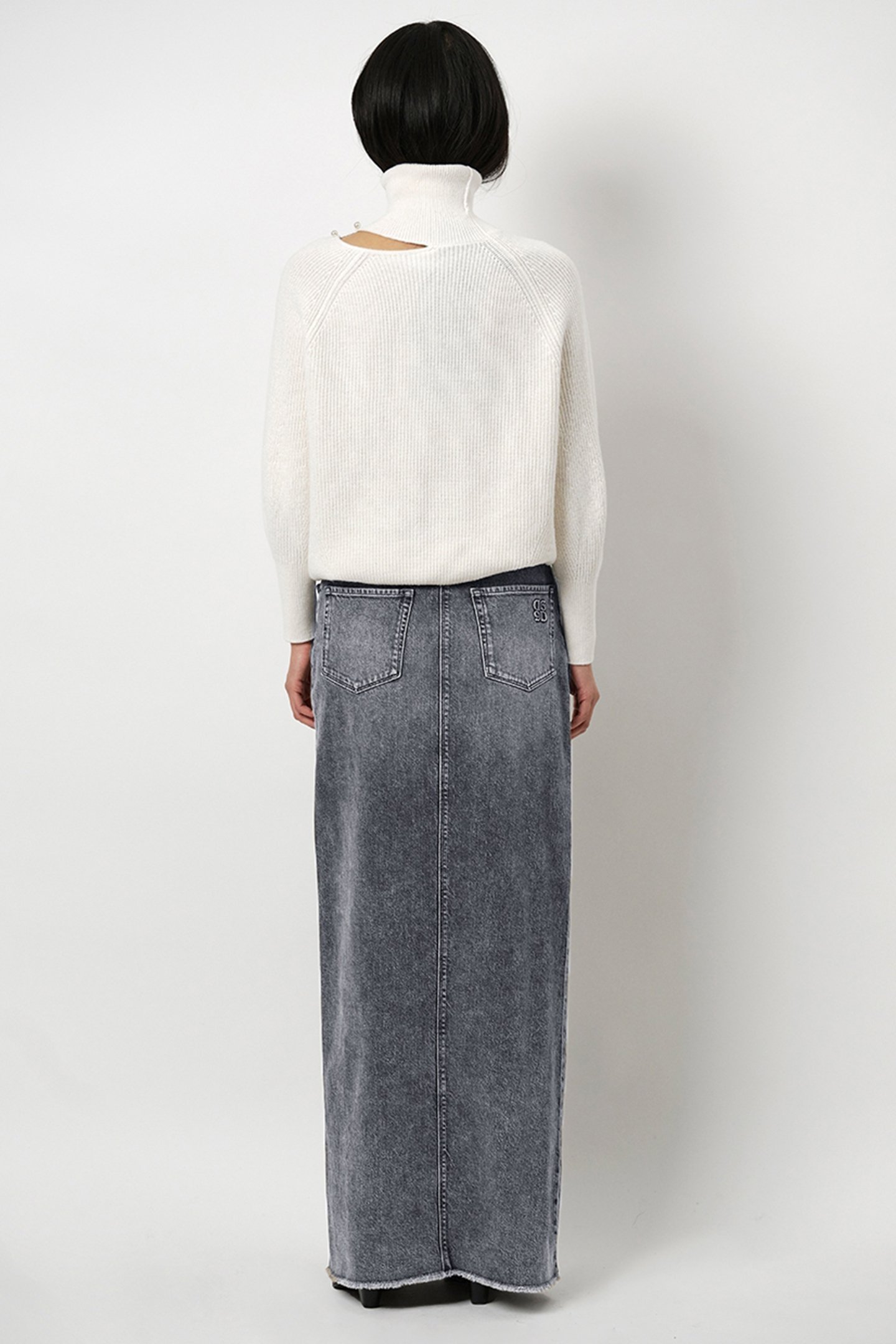 FERAL DENIM MAXI SKIRT HAZELNUT HAZE 2