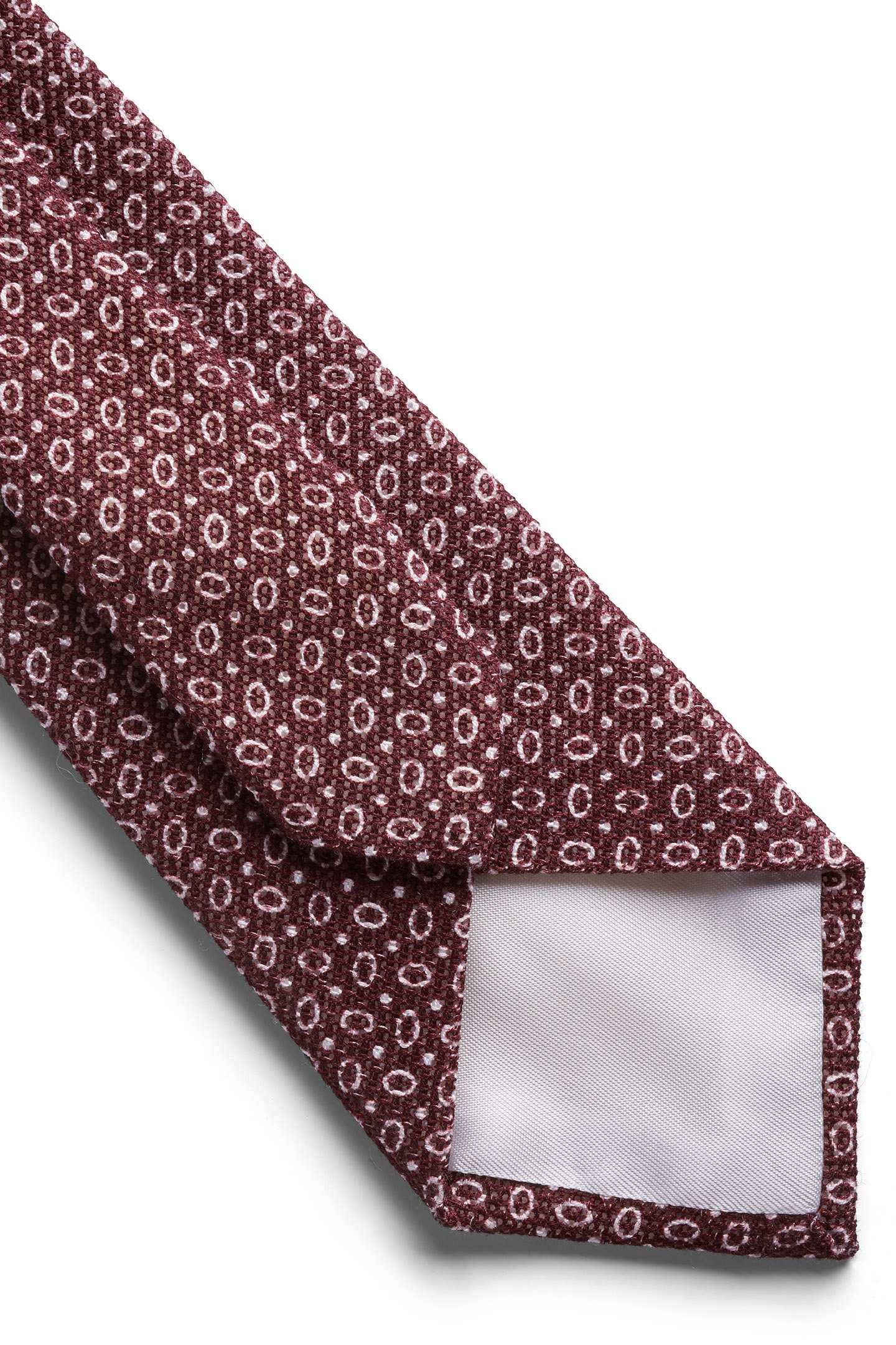 DARK RED GRAPHIC GRENADINE TIE DARK RED 3