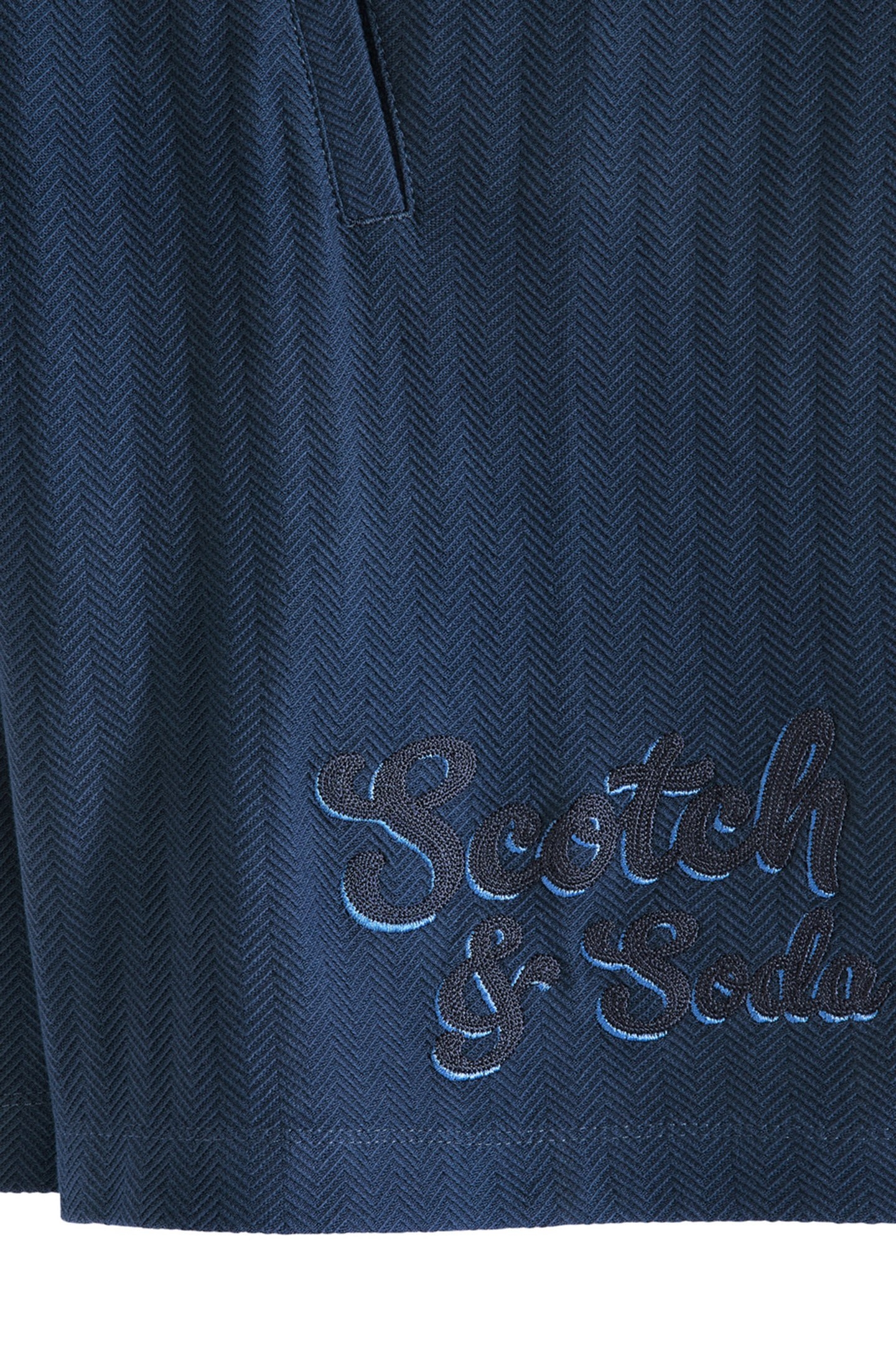 BOYS KNIT HERRINGBONE SHORT DARK OBSIDIAN 4