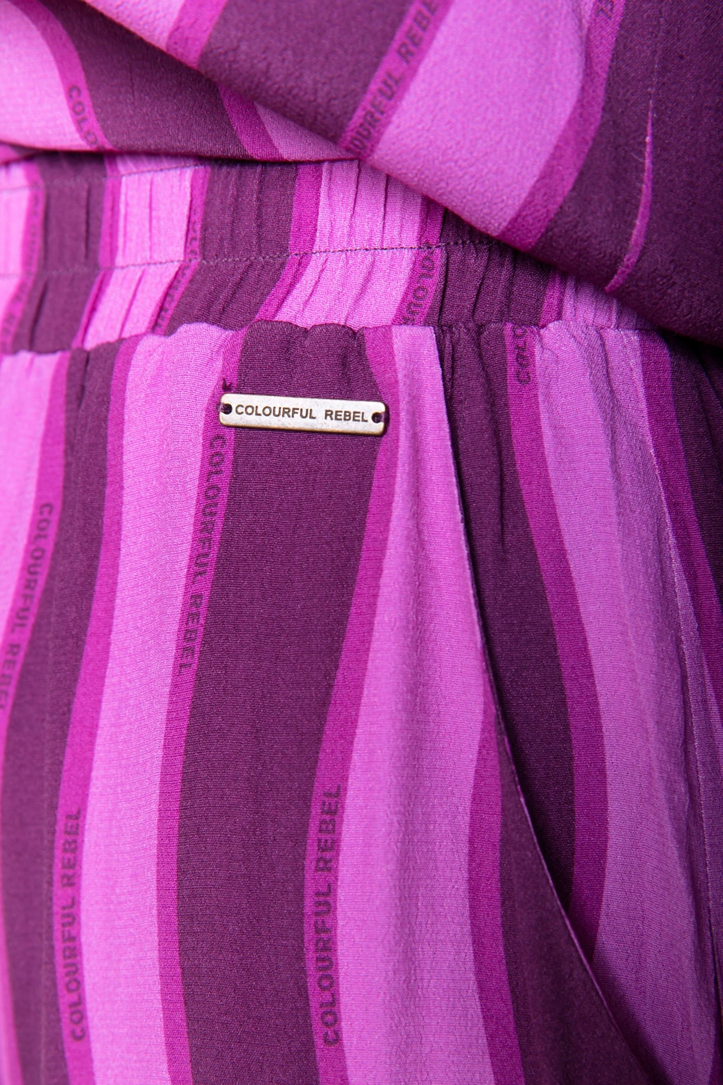 MELODY STRIPES STRAIGHT PANTS PURPLE 5