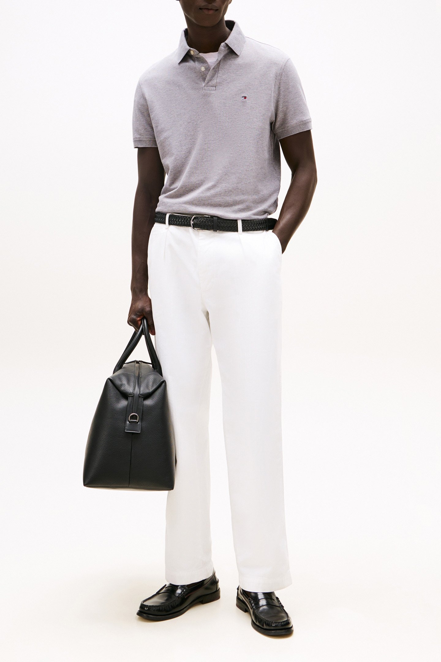 1985 REGULAR FIT POLO LIGHT GREY HEATHER 3