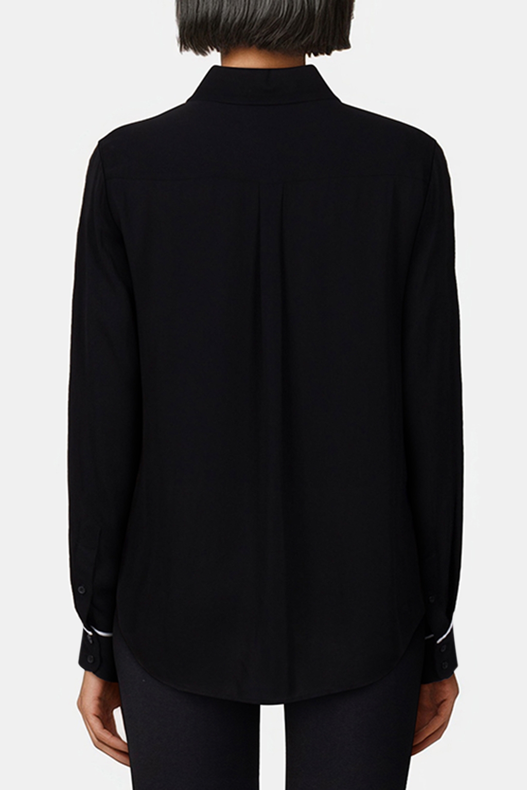 GINA-SIDE STRIPE CO-ORD S BLACK/IVORY 2