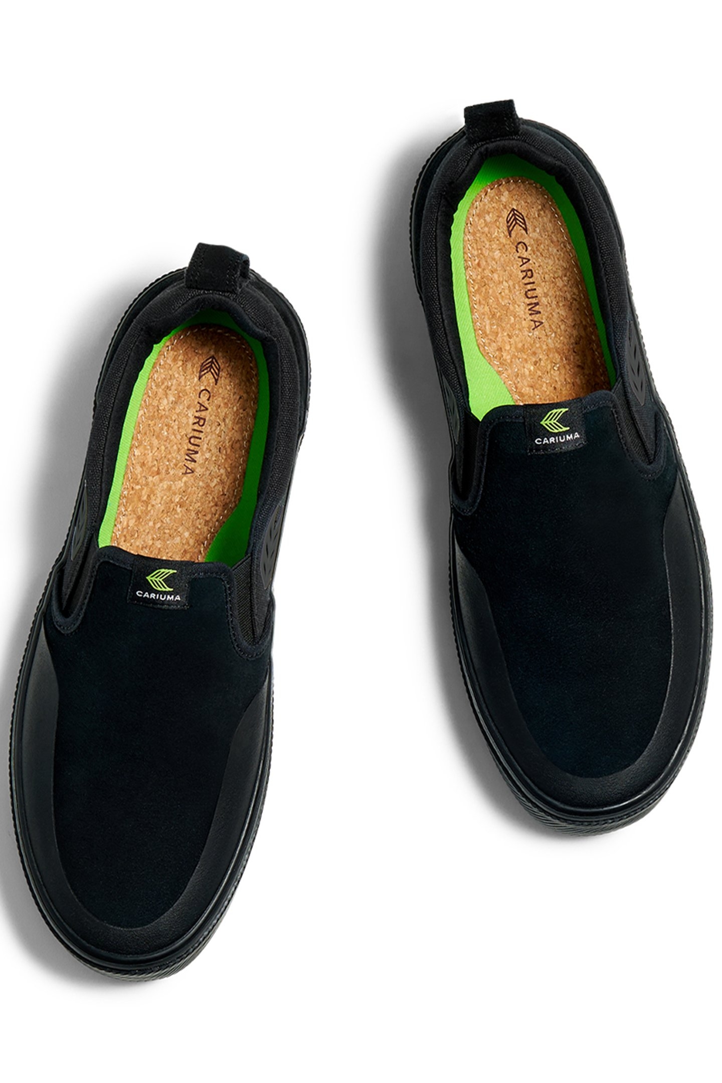 SLIP-ON PRO ALL BLACK SUEDE AND CANVAS ASH GREY LOGO SNEAKER 3