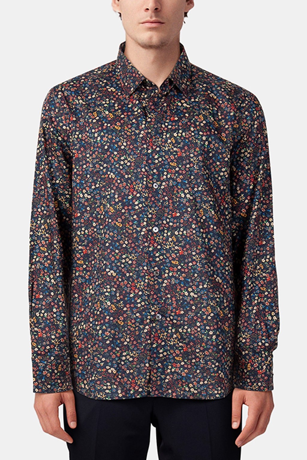 S/C TAILORED FIT SHIRT VERY DARK NAVY 1