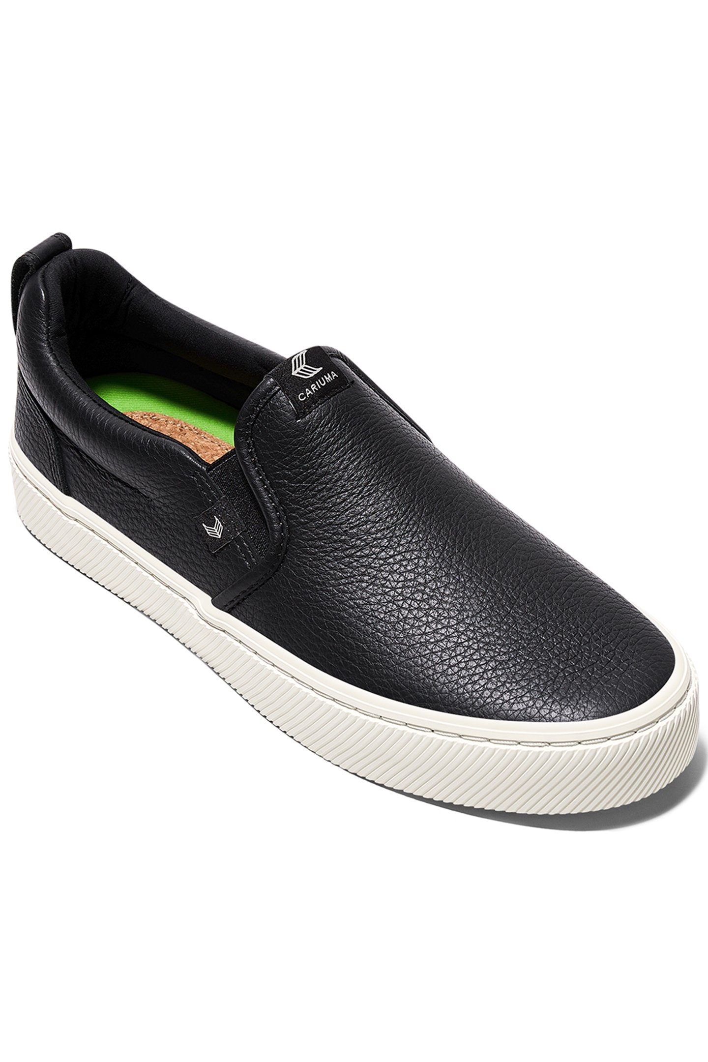SLIP-ON BLACK PREMIUM LEATHER SNEAKER 2