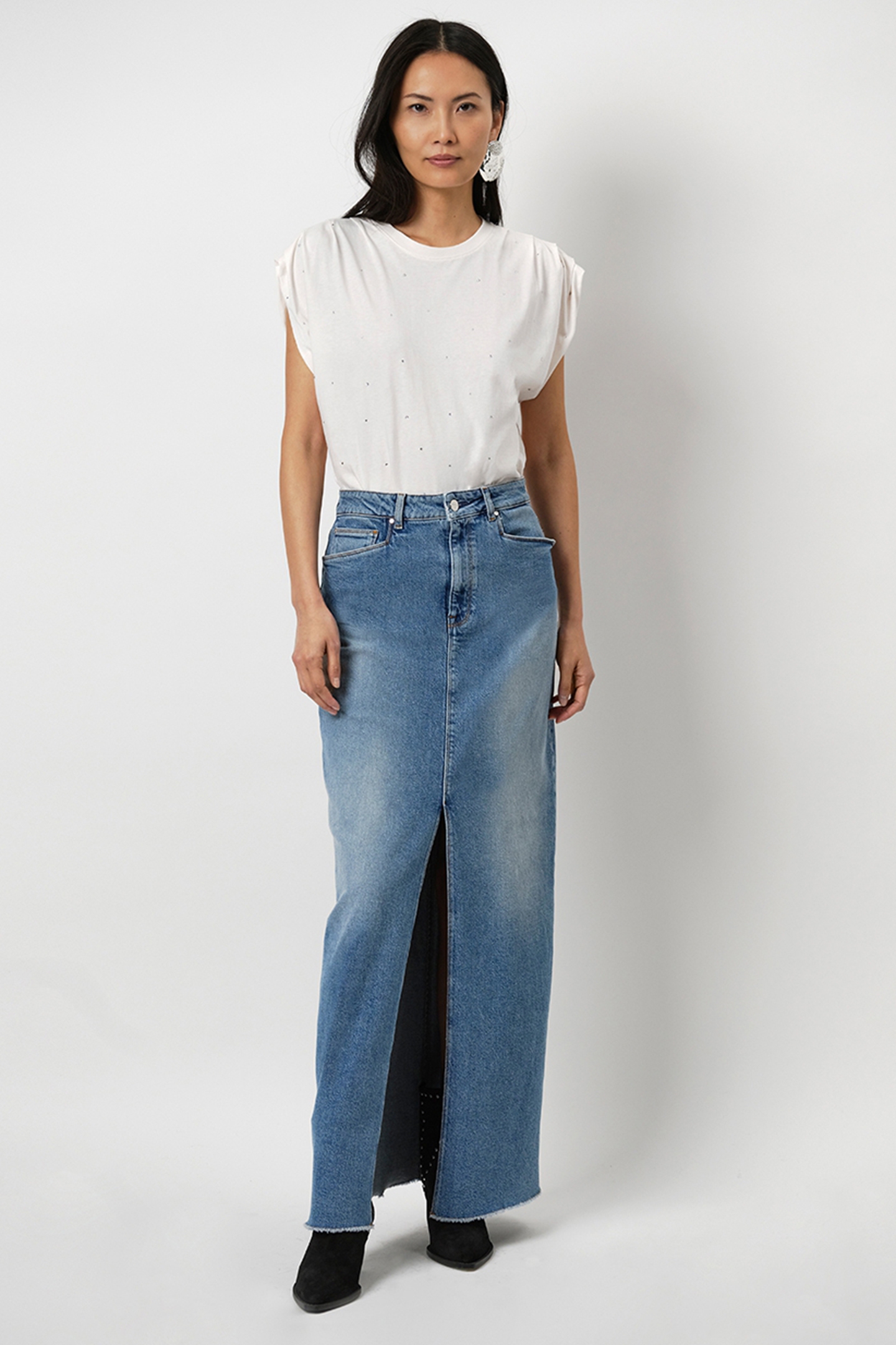 IDETY RHINESTONE TEE BUTTER CREAM 1