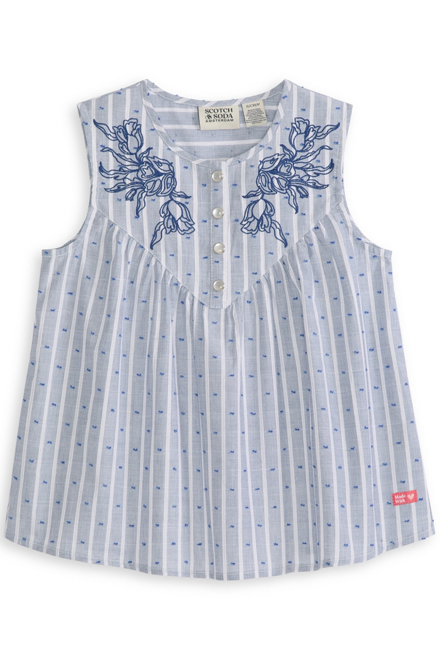 GIRLS Y/D SLVLESS TOP DARK OBSIDIAN 1