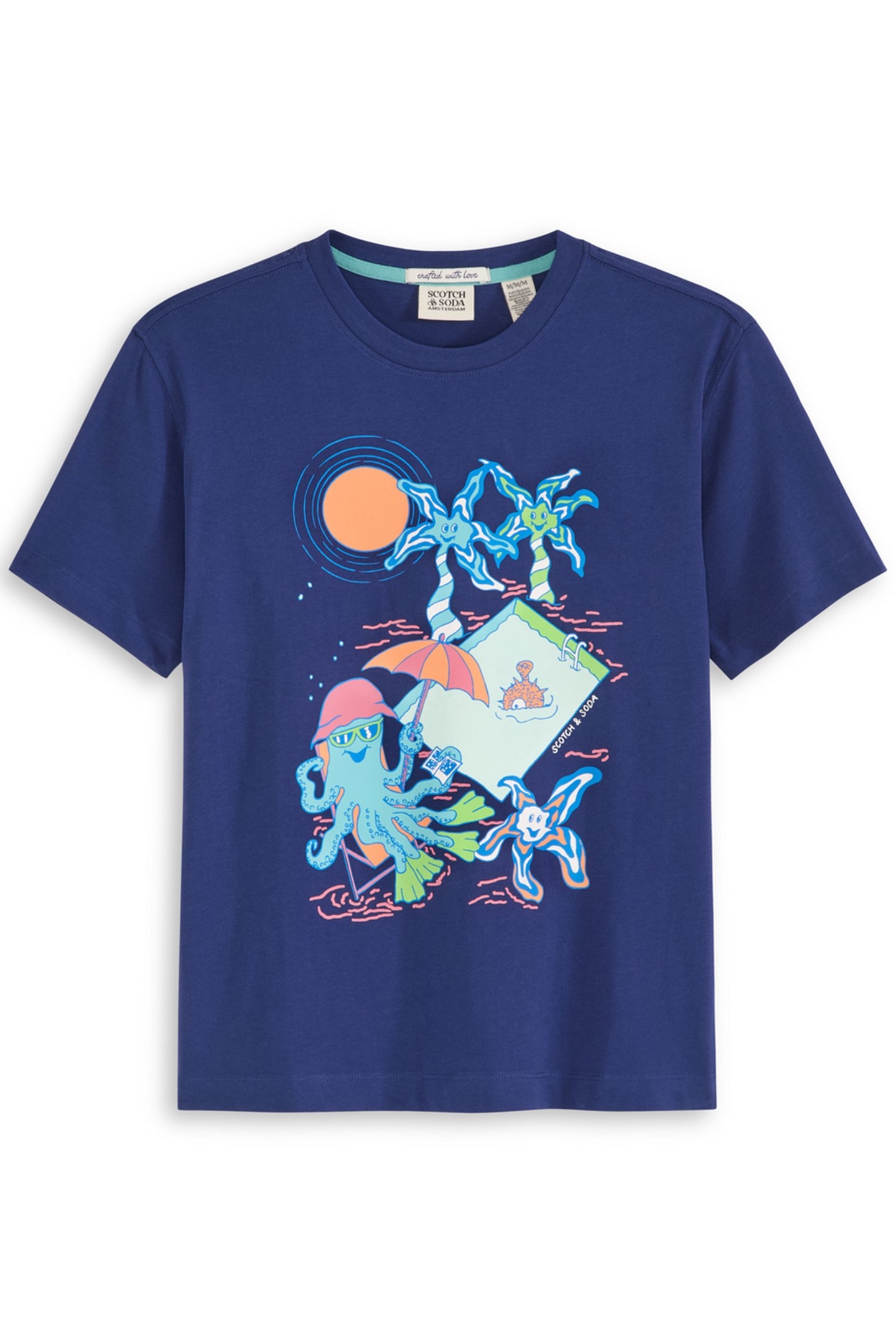 BOYS S&S GRAPHIC TEE NAVY 1