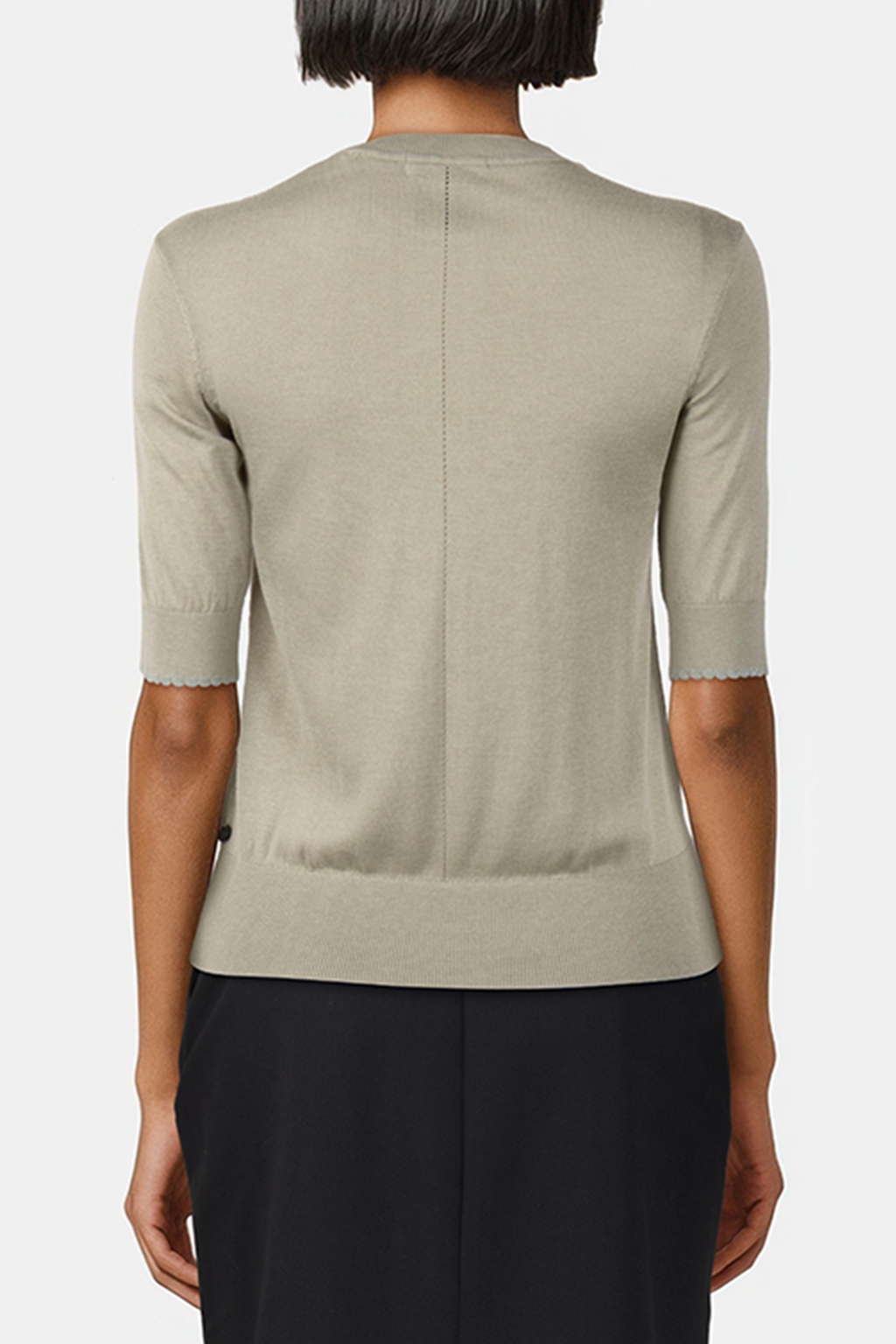 CREW NECK SHORT SLEEVED PULLOVER WASHED SAGE 2