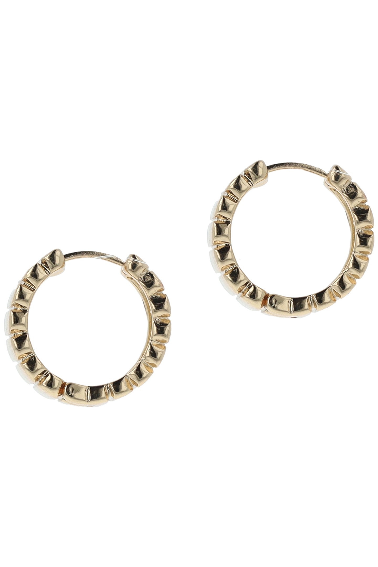 ACCORDION GOLD HOOPS 2
