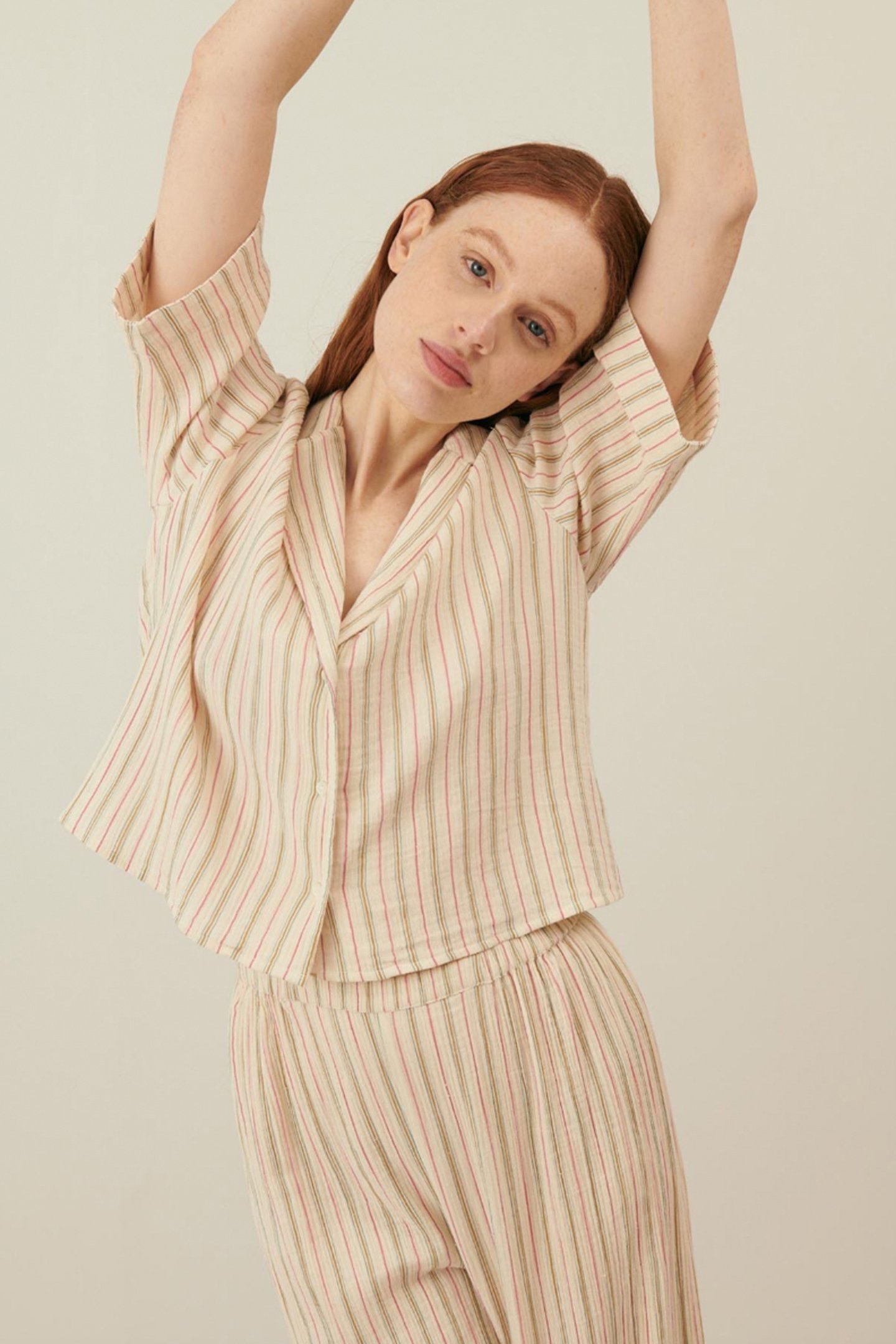 PAJAMAS TOP LOULOU MULTICO STRIPES 1