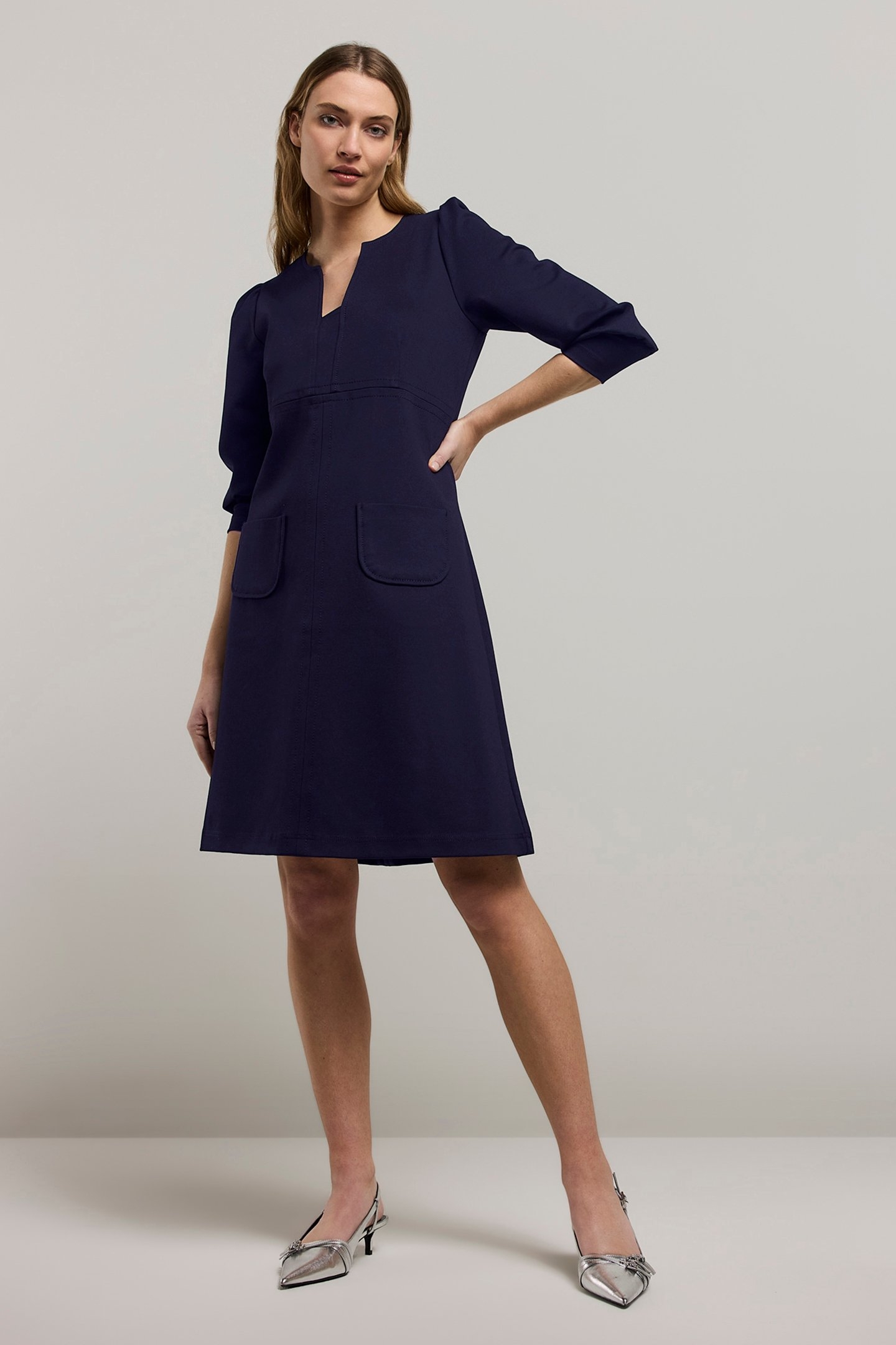 DRESS WITH POCKETS PUNTO MILANO NIGHT SKY 3