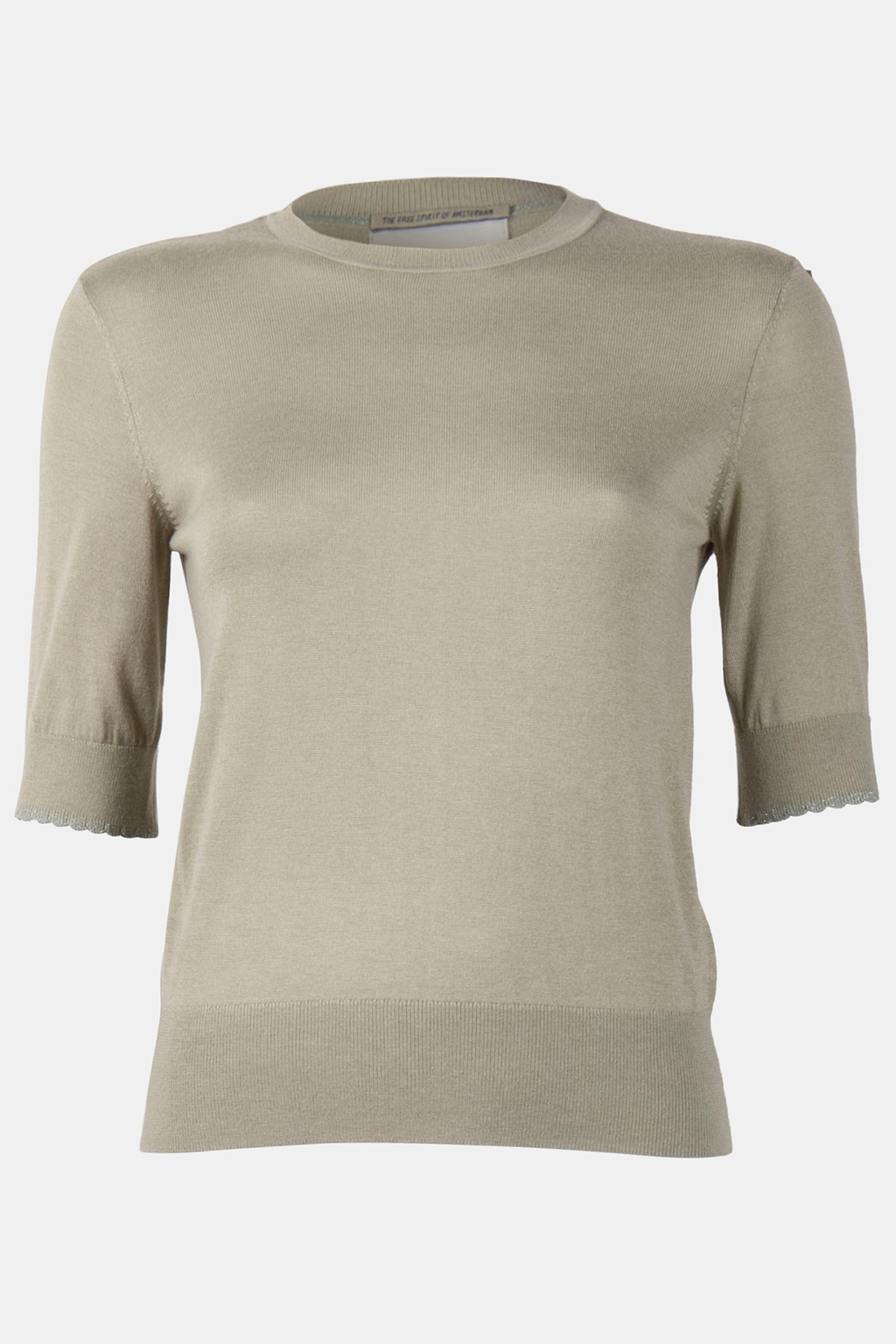 CREW NECK SHORT SLEEVED PULLOVER WASHED SAGE 3