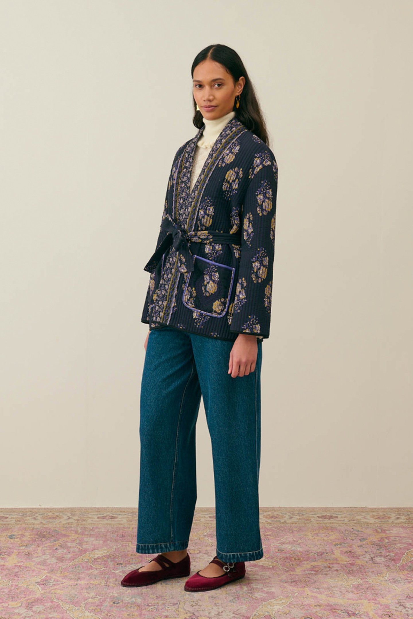 VEST AURELE BLUE NIGHT BOUQUETS 4