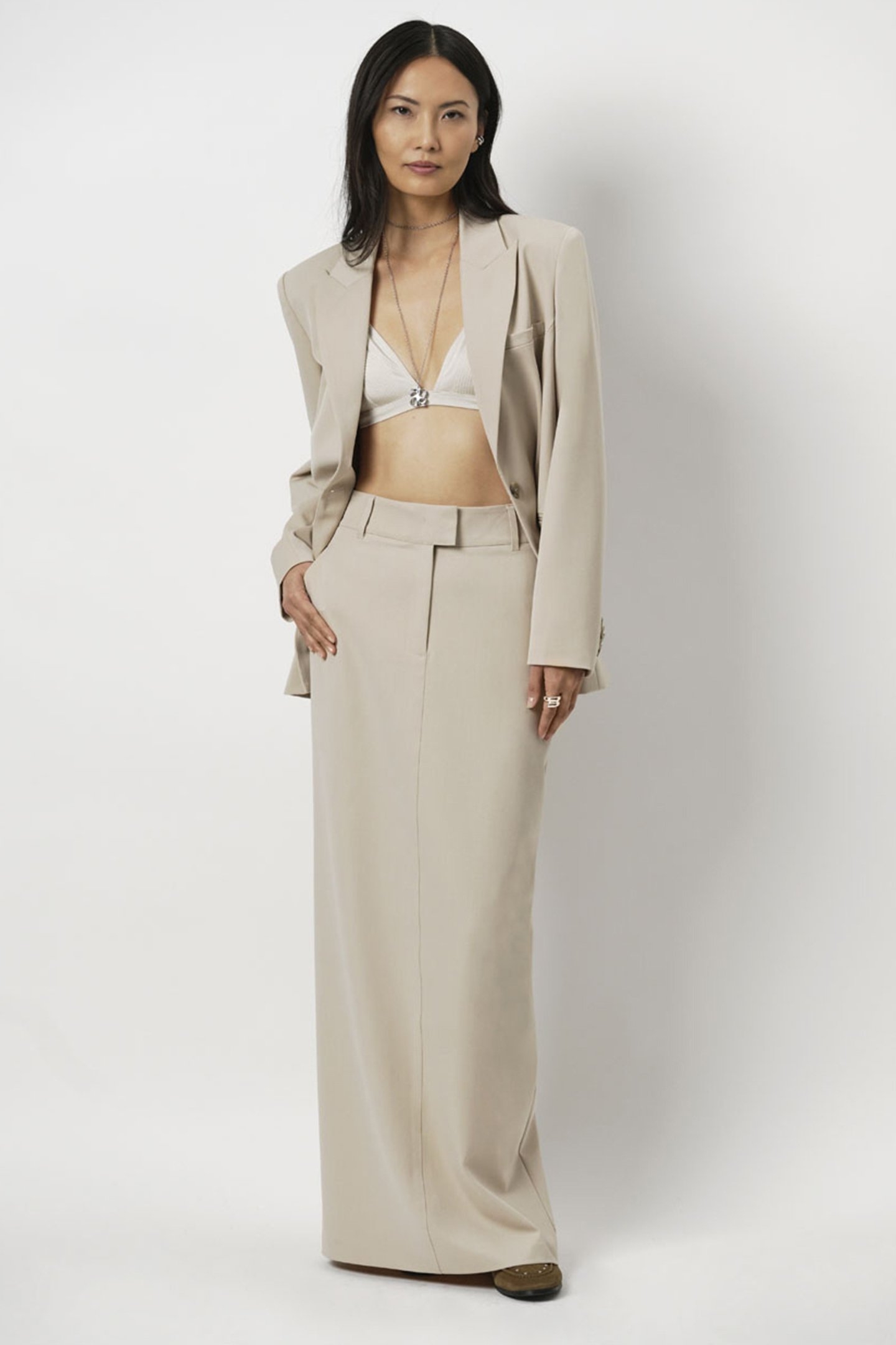 MAYA MAXI SKIRT VANILLA CHAI 1