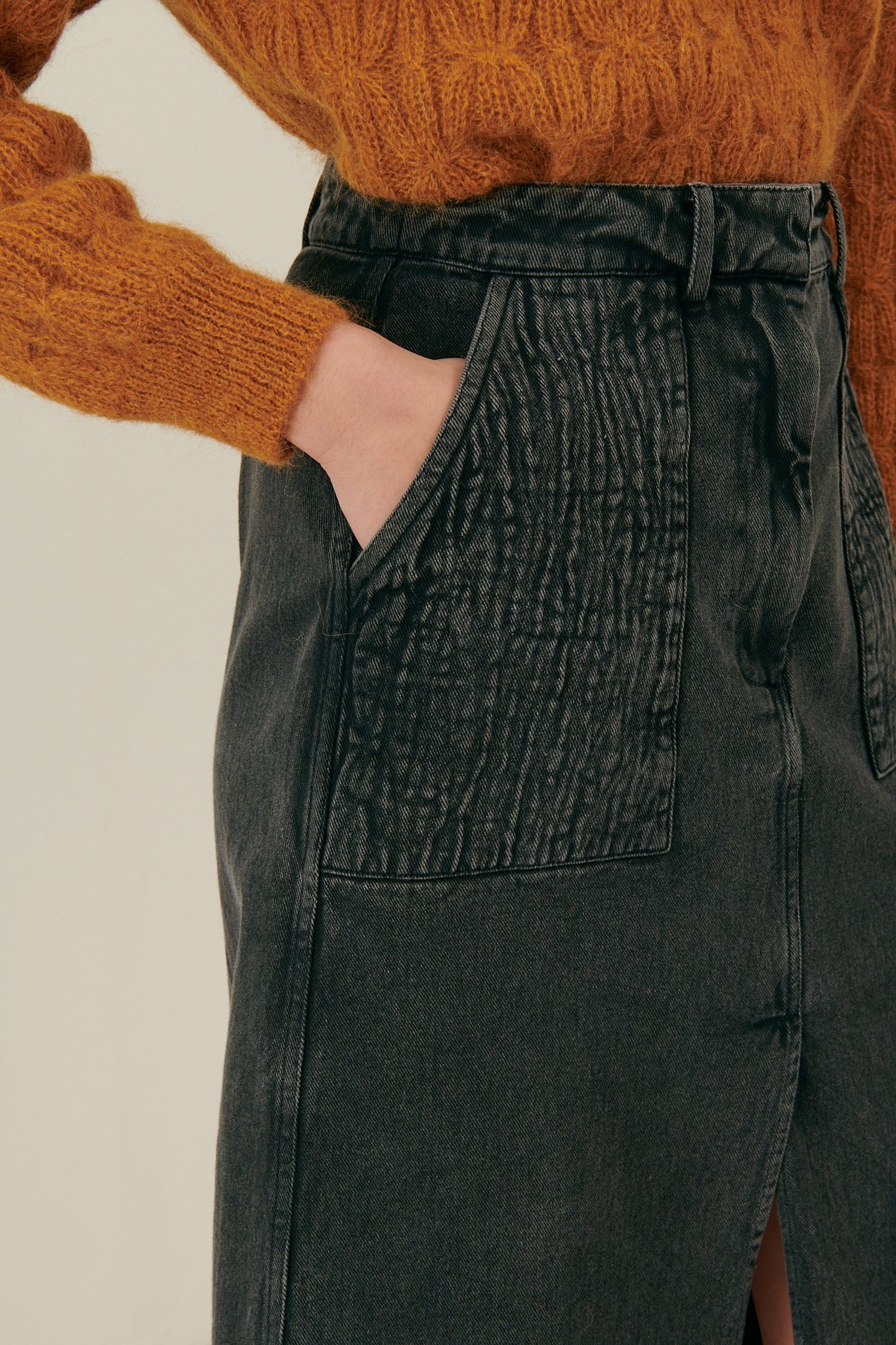 SKIRT ARLES CHARCOAL 6