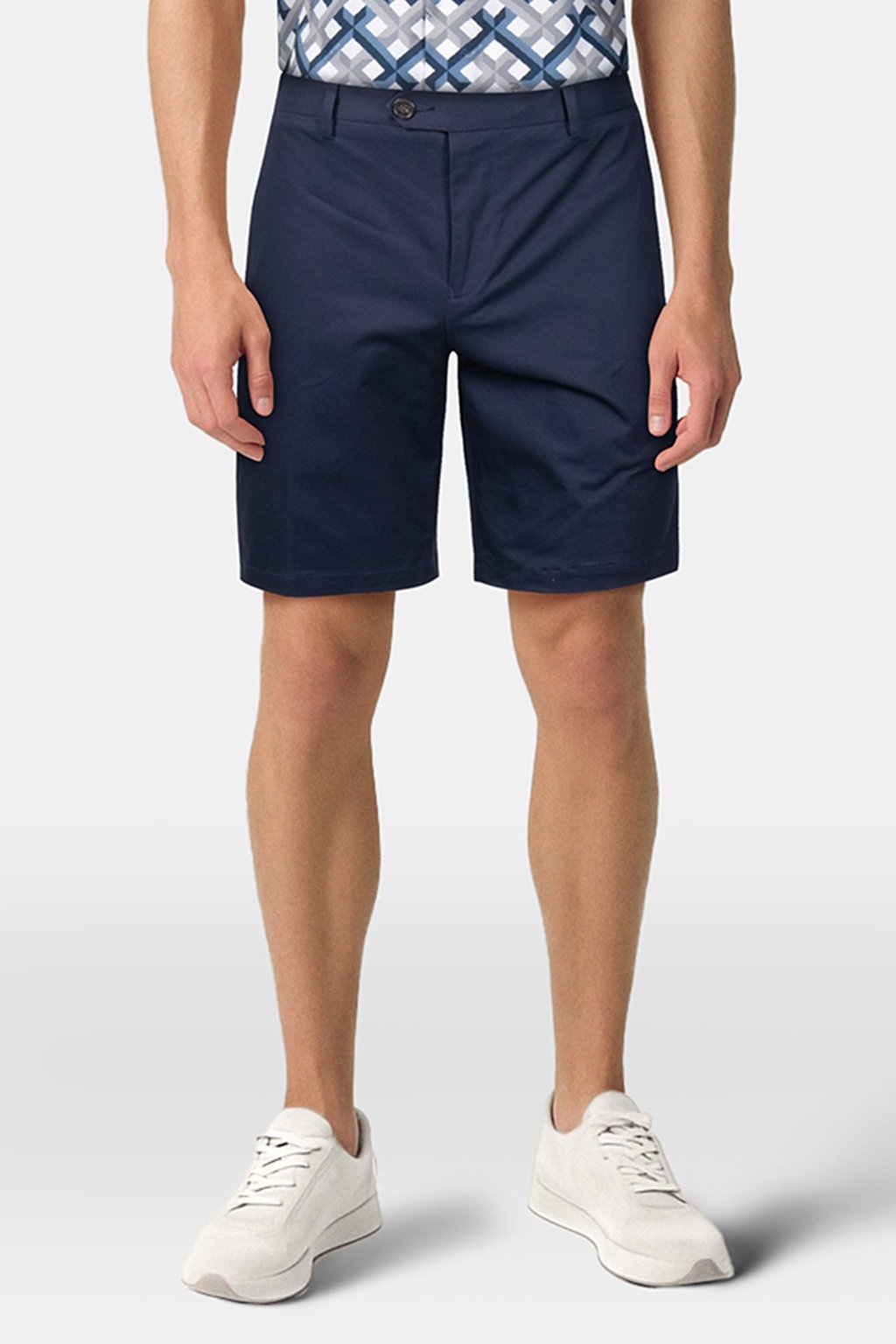 HAMPTON STRETCH COTTON CHINO SHORTS NAVY - OUTLET PRICE 1