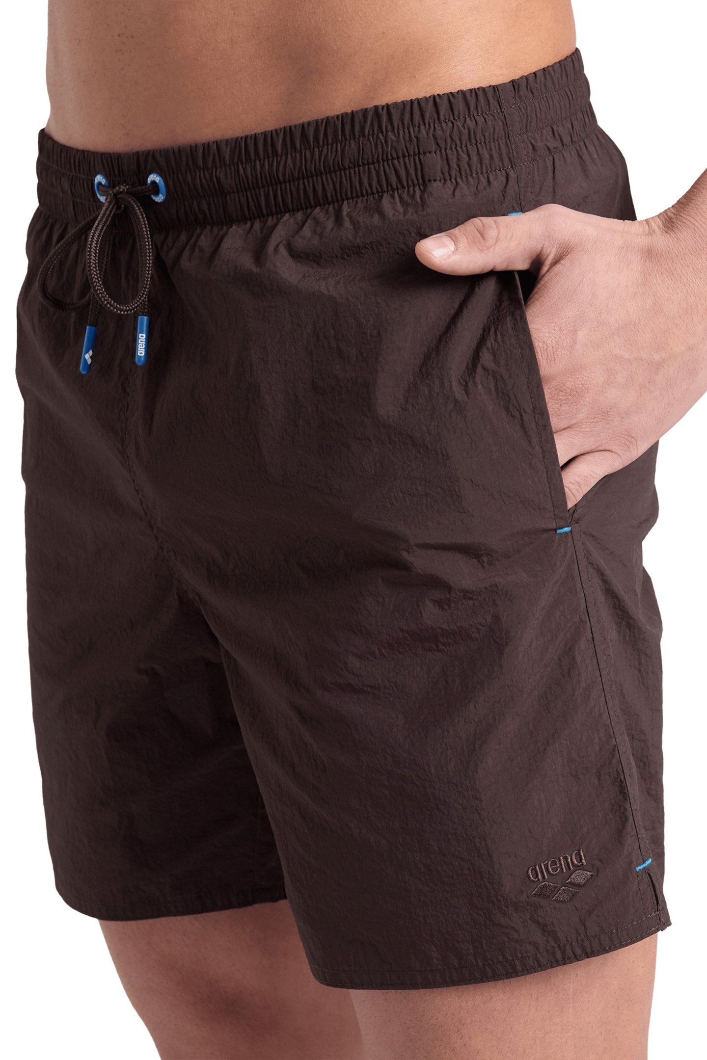 MEN'S ARENA BEACH BOXER SOLID SEPIA 4