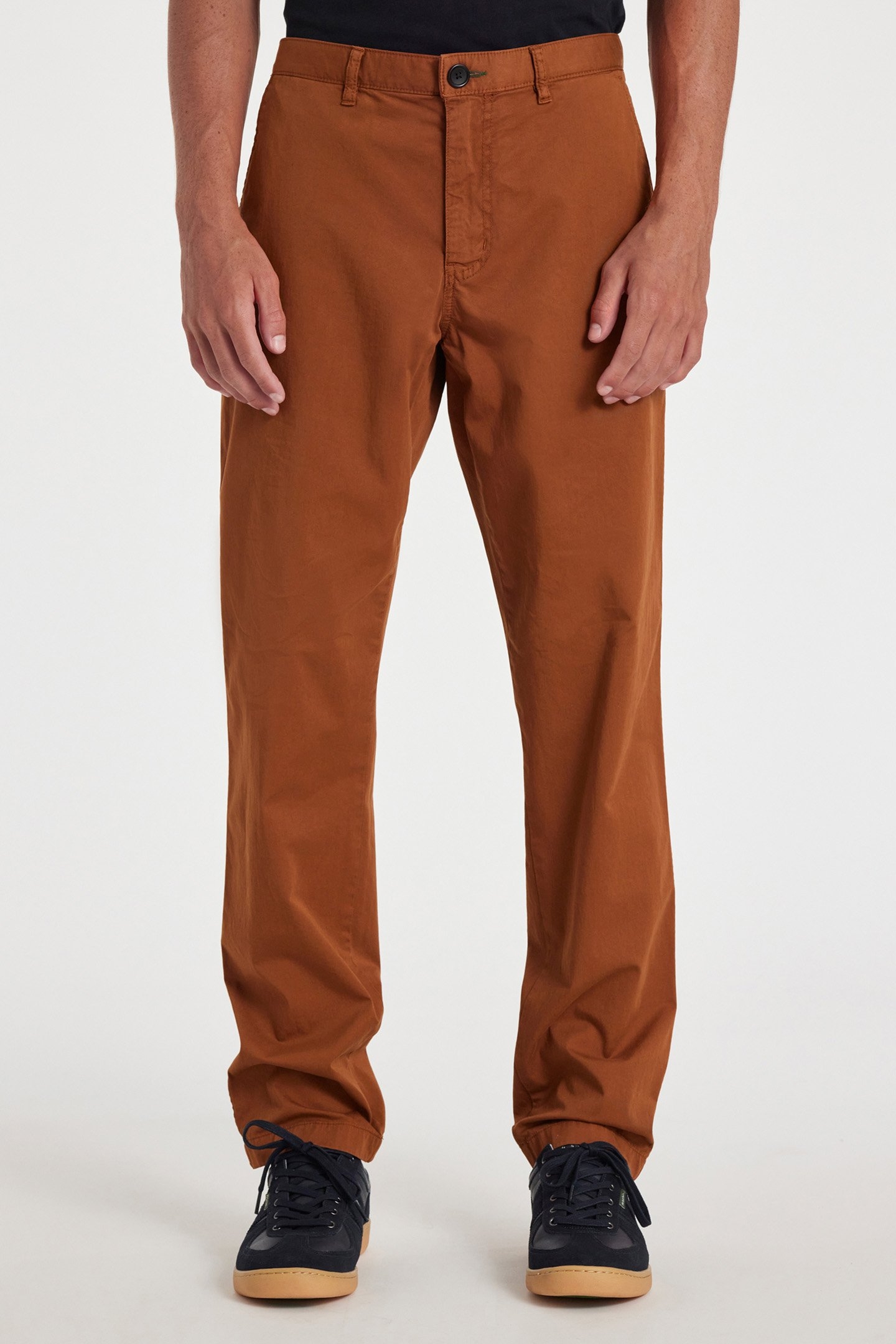 TAPERED FIT STITCHED CHINO MUD 1