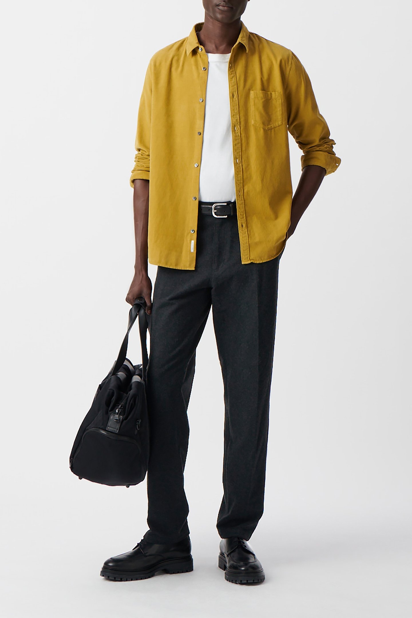 SHIRT REGULAR LICHEN VELVET MILLERAIES 3