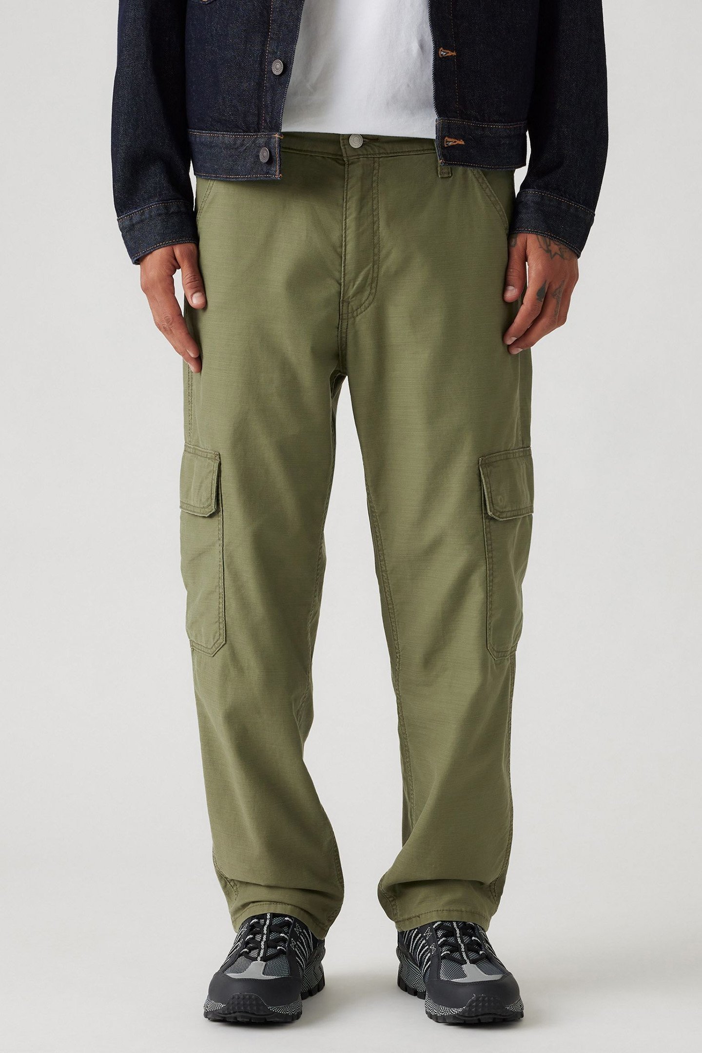 568 LOOSE STRT CARGO IVY GREEN NS SLUB 1