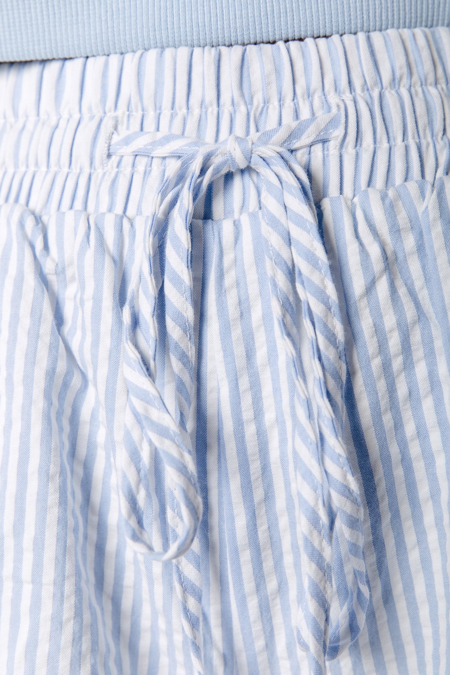 SENSA STRIPED RUFFLE SHORT SOFT BLUE 6