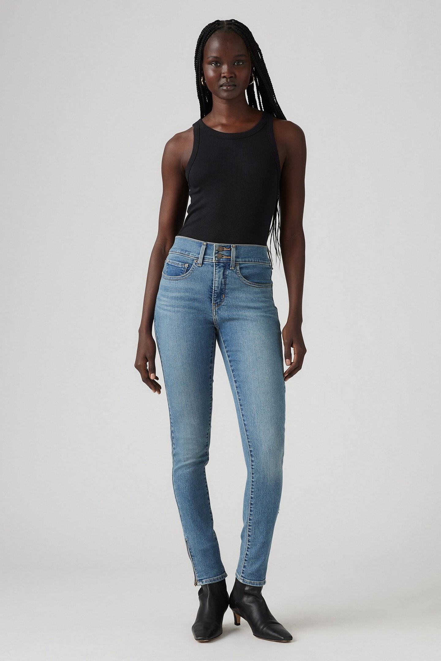 311 SHP SKINNY ZIP HEM CAMP DENIM 2