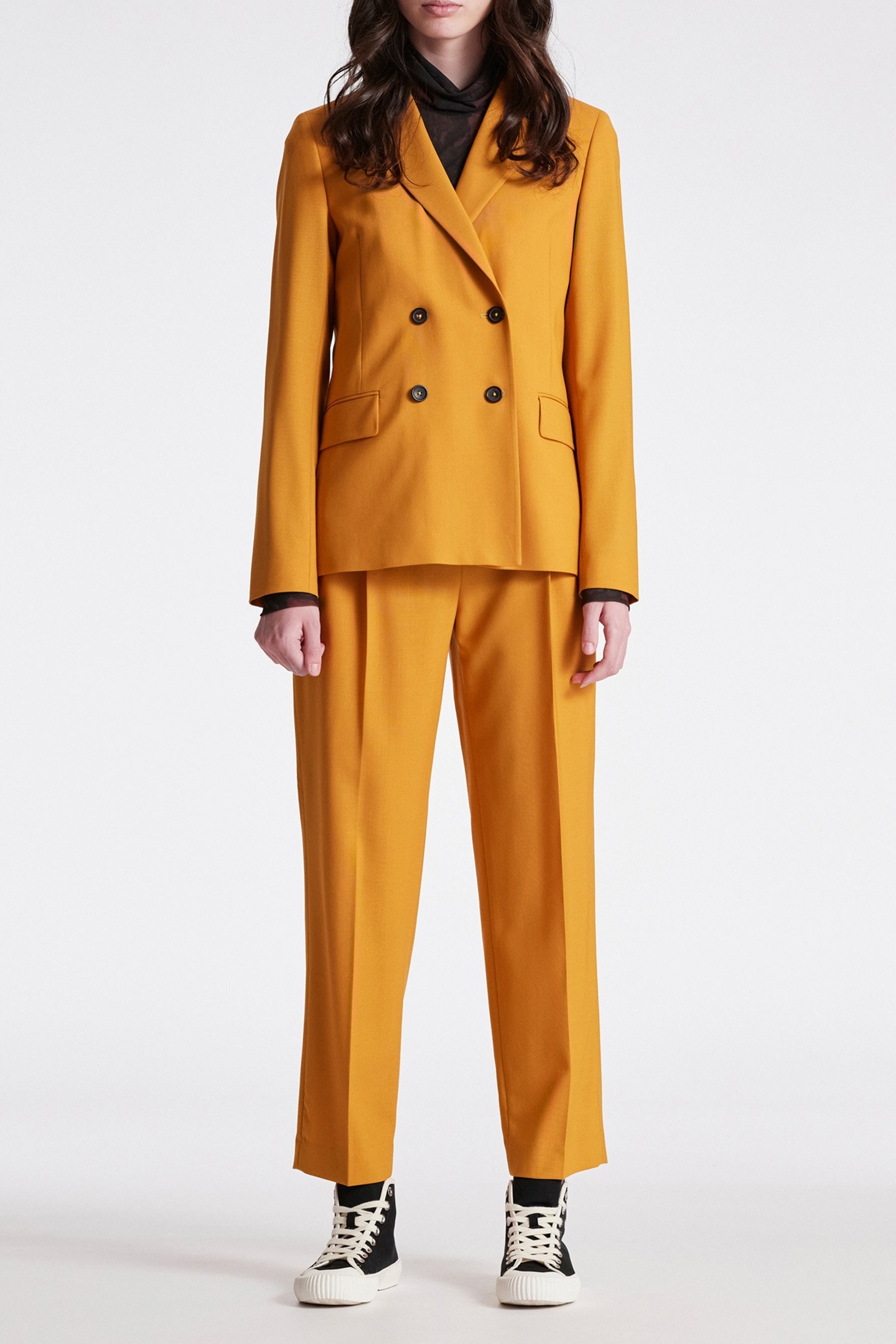 WOMENS TROUSERS OCHRE YELLOW 3