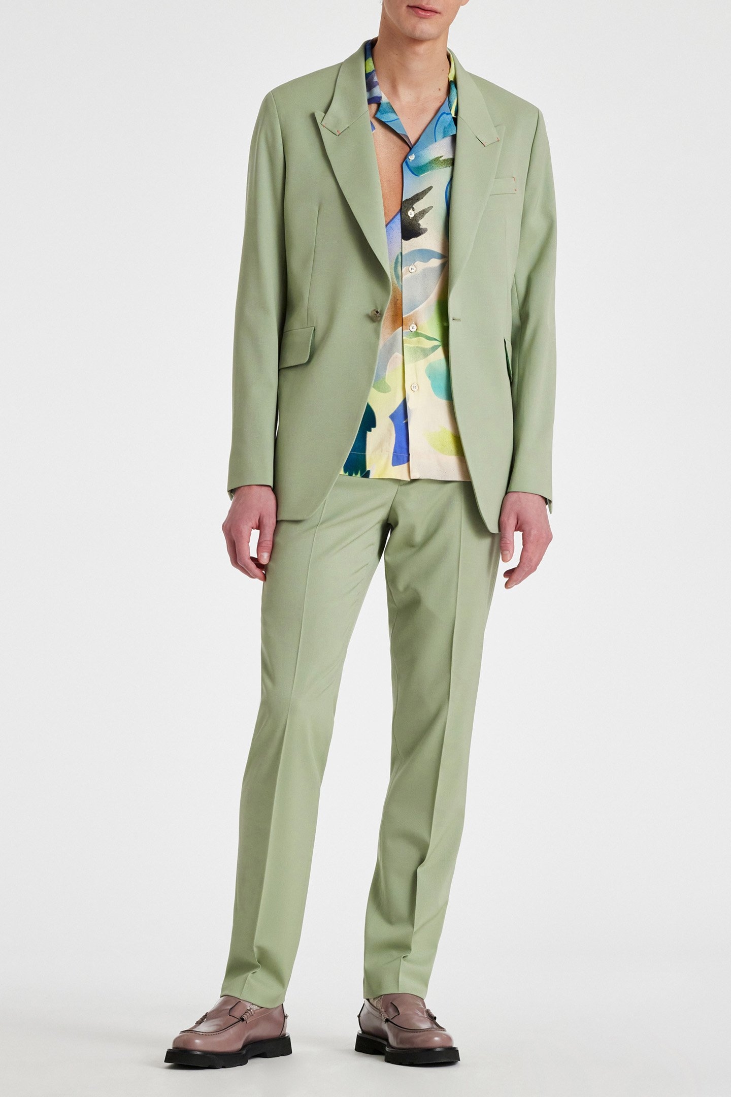 MENS 1 BUTTON JACKET GREEN 3