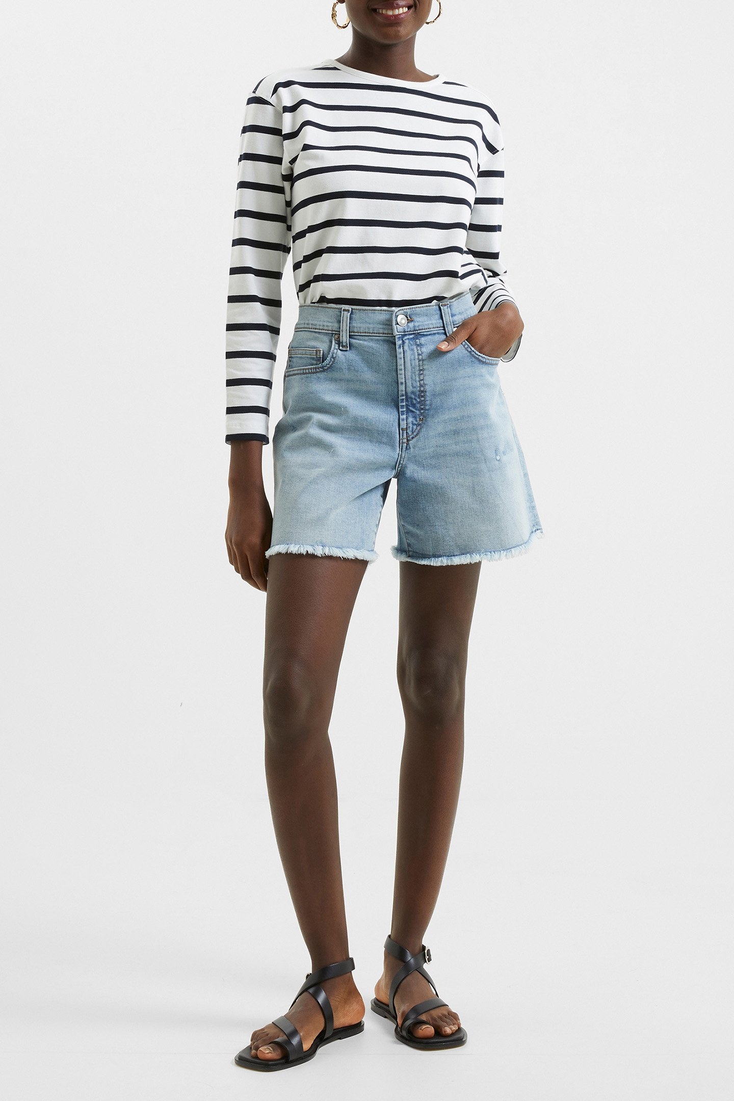 STRETCH BOYF SHORT BLEACHED OUT 2