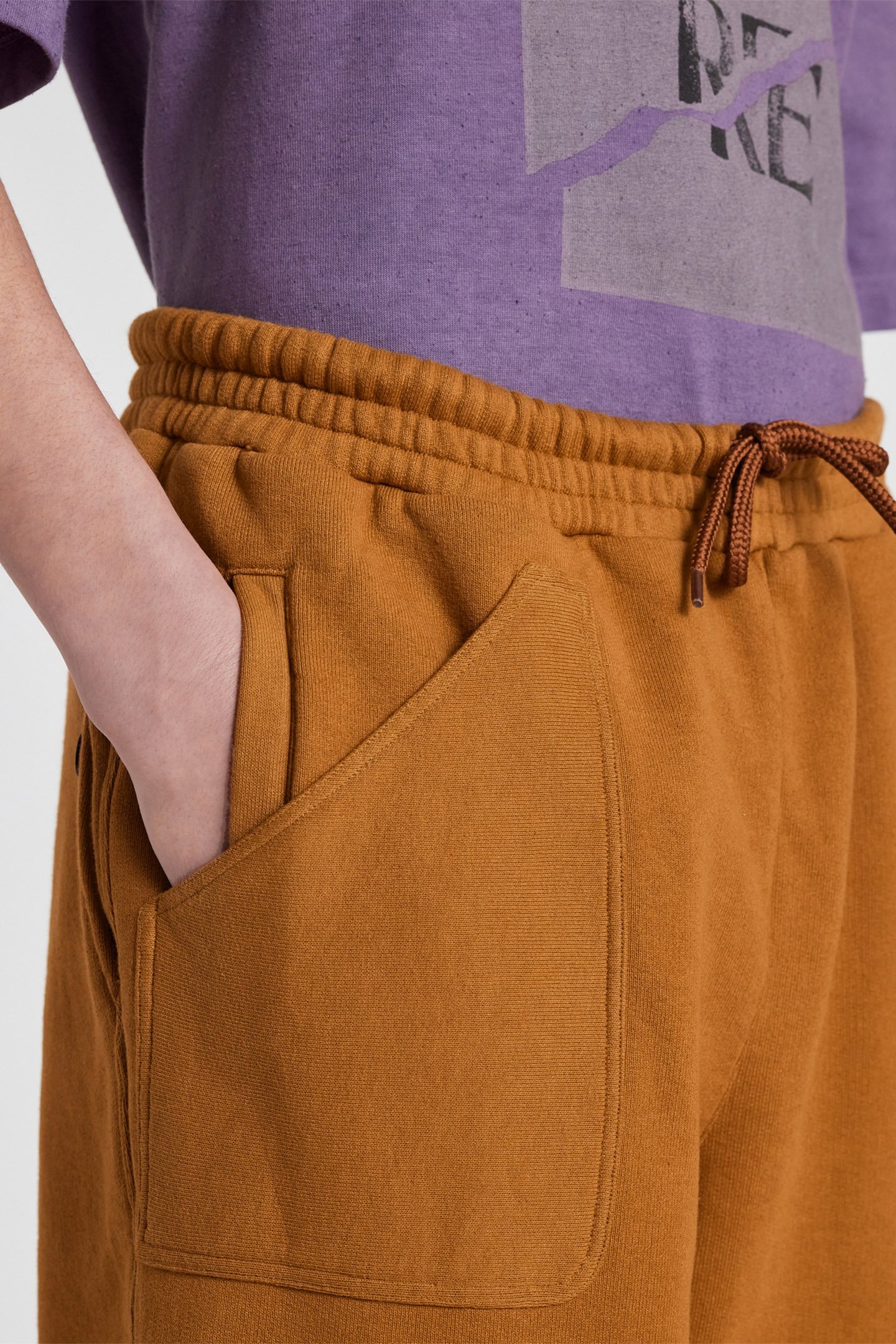 MENS ORANGE SWEATPANTS OCHRE 5