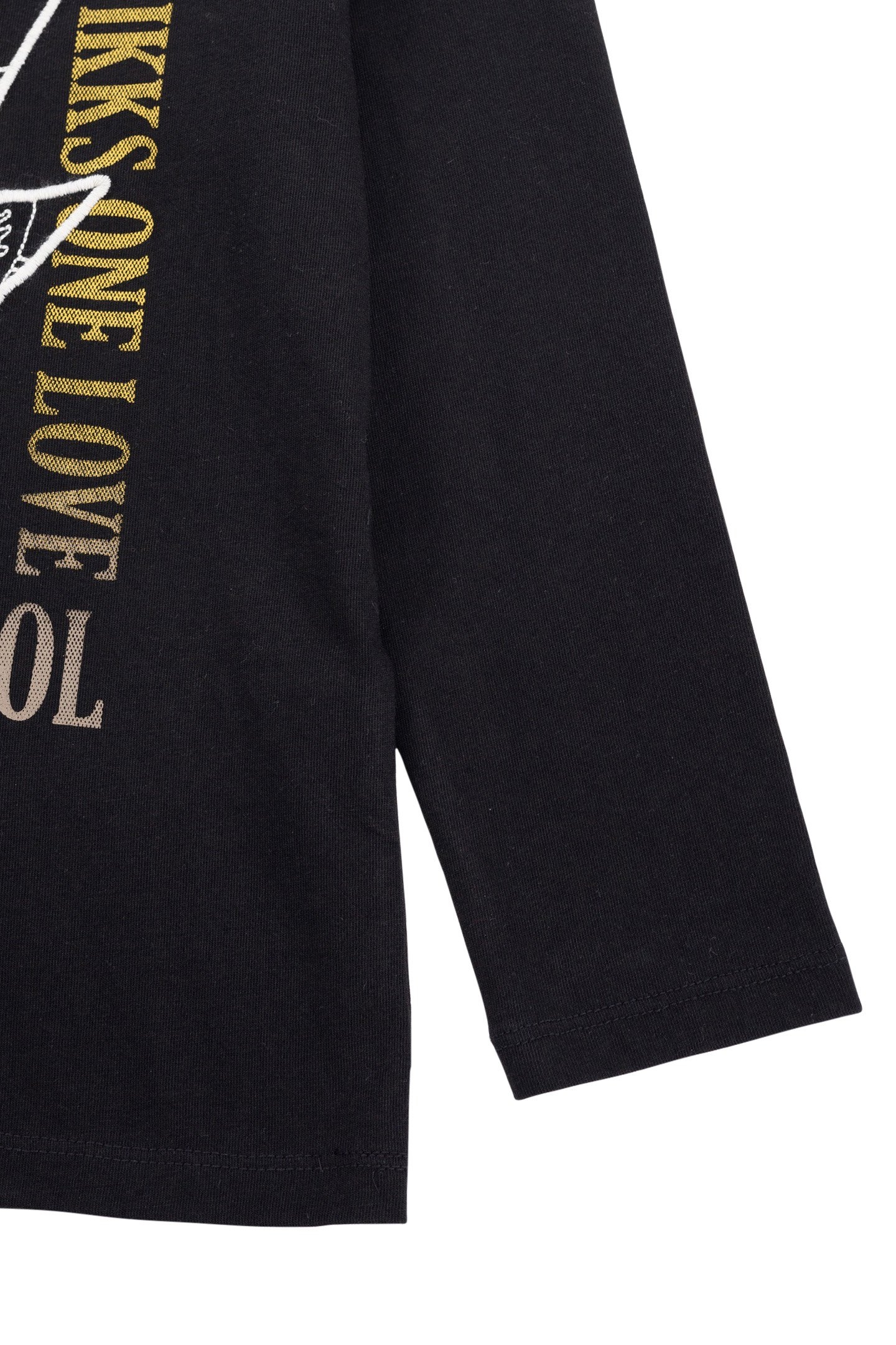 BOYS’ BLACK T-SHIRT, EMBROIDERED TIGER IMAGE 4