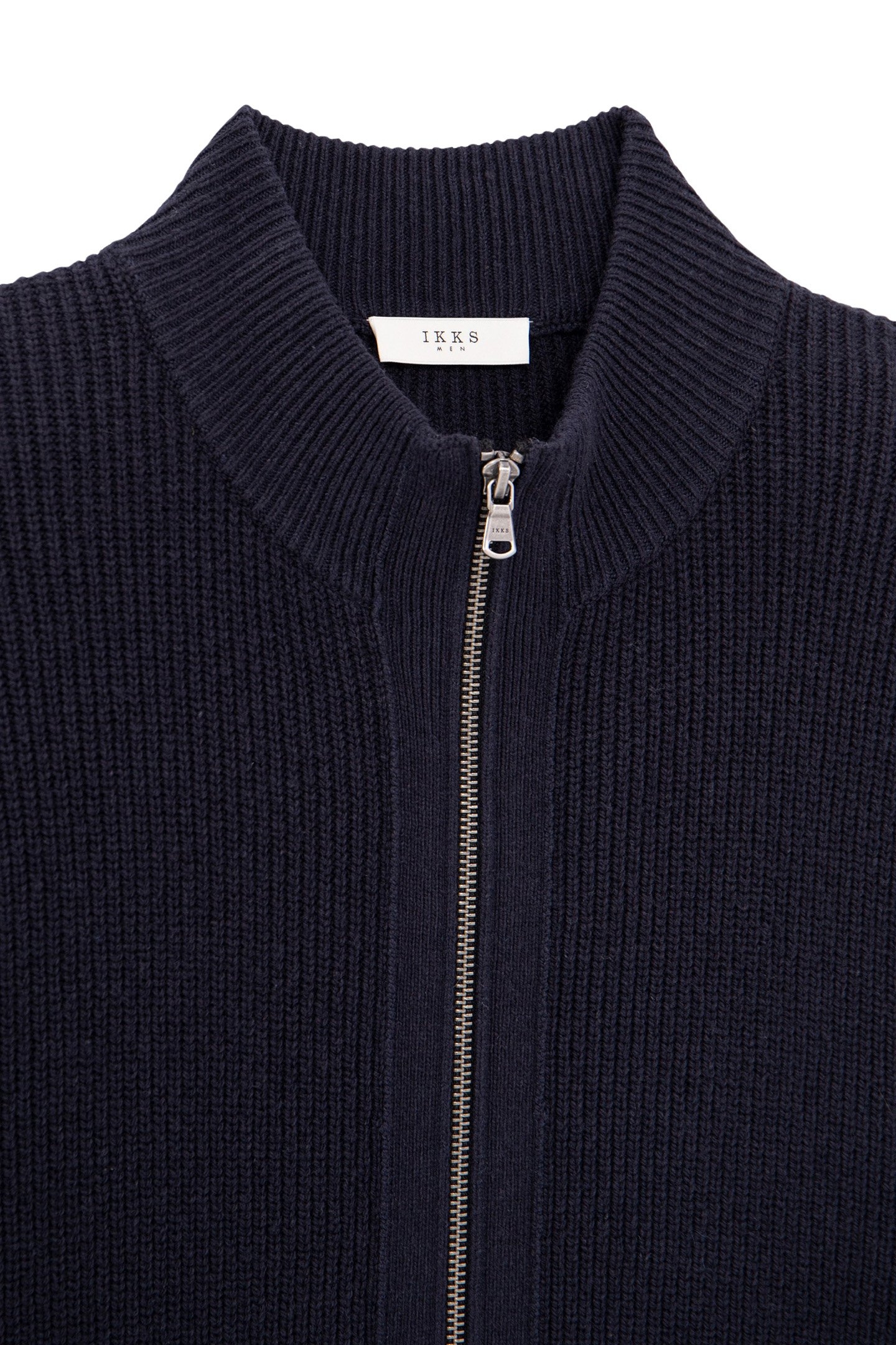 NAVY KNIT CARDIGAN WITH ZIP 6