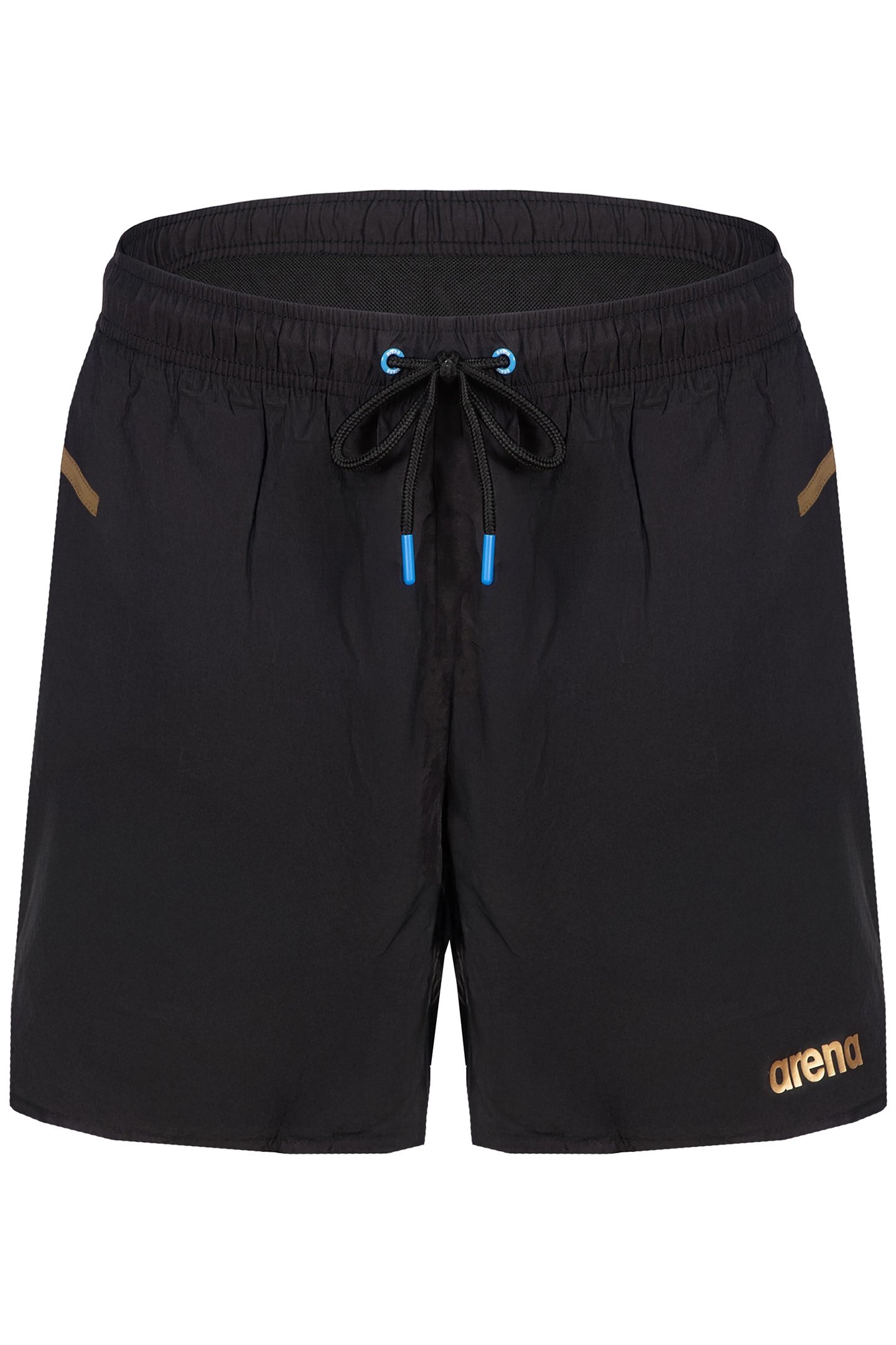 MEN'S ARENA PRO_FILE BEACH BOXER BLACK-DARK OLIVE-GOLD 1