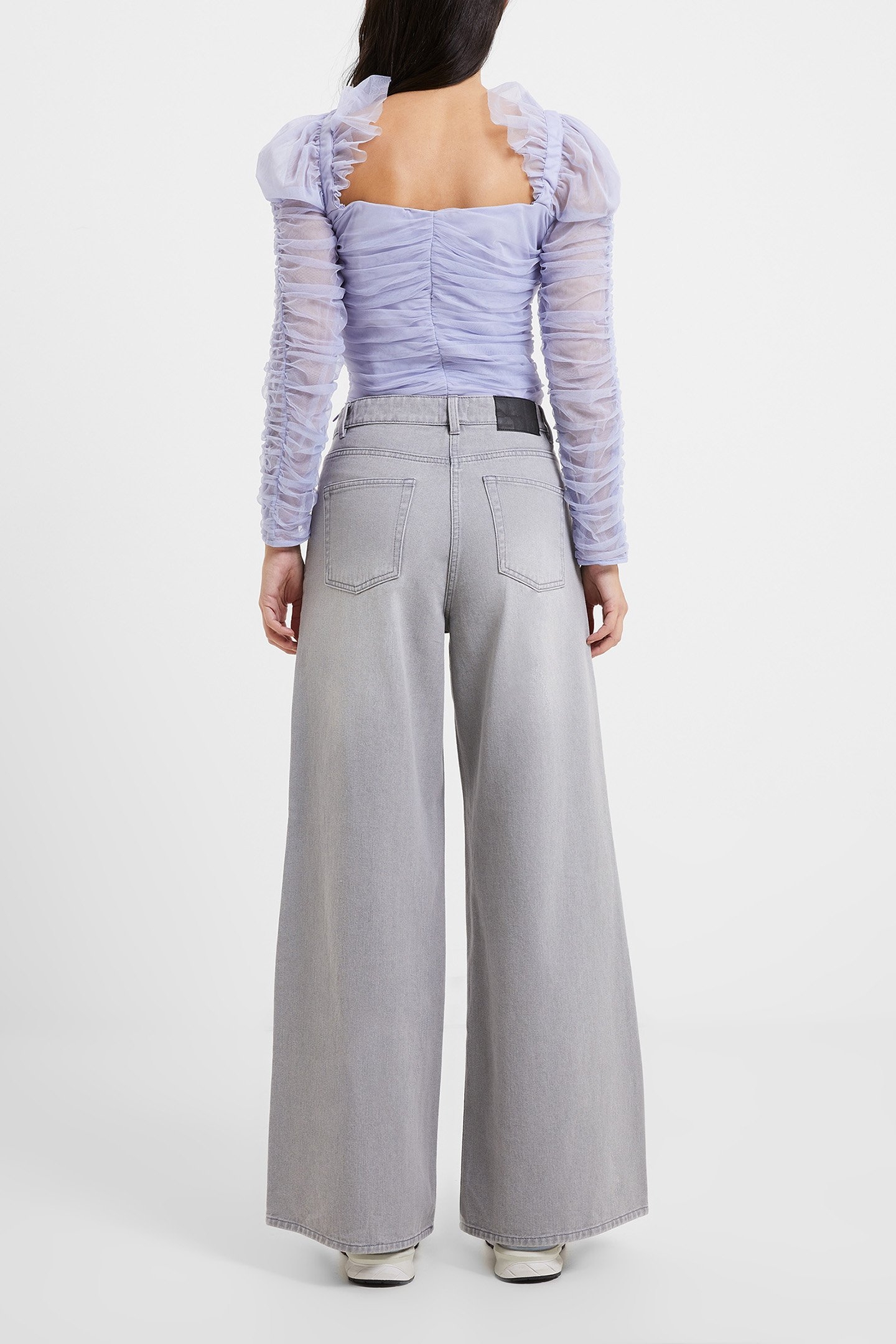 DENVER DENIM RELAXED WIDE LEG ARCTIC GREY 2