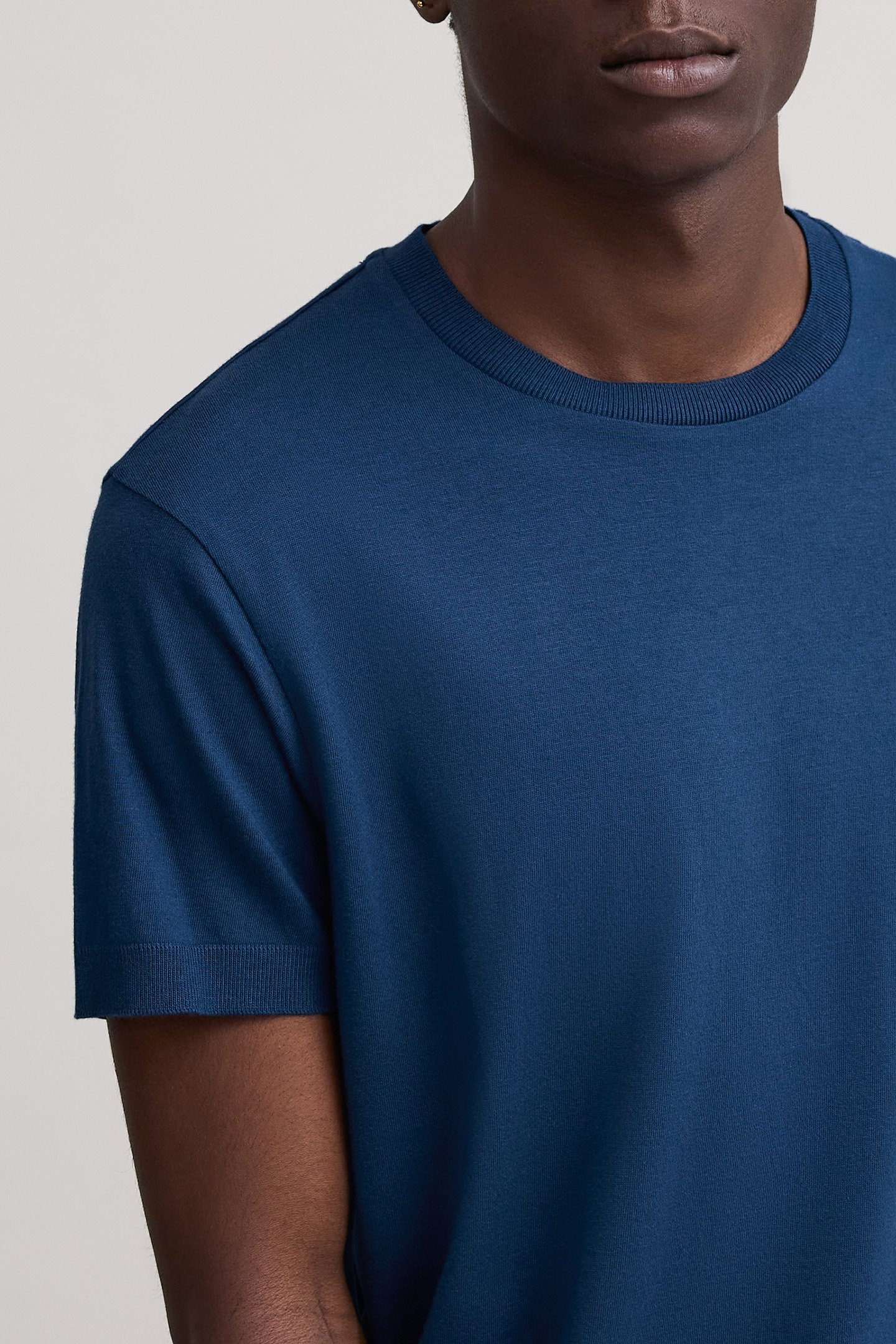 COBALT MIX COTTON MODAL T-SHIRT 6