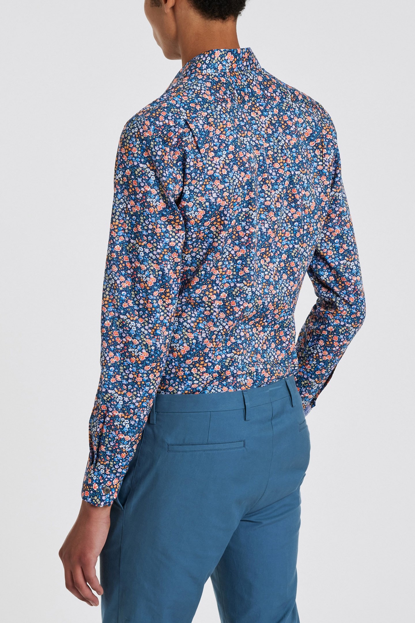 GENTS S/C SUPER SLIM SHIRT NAVY 2