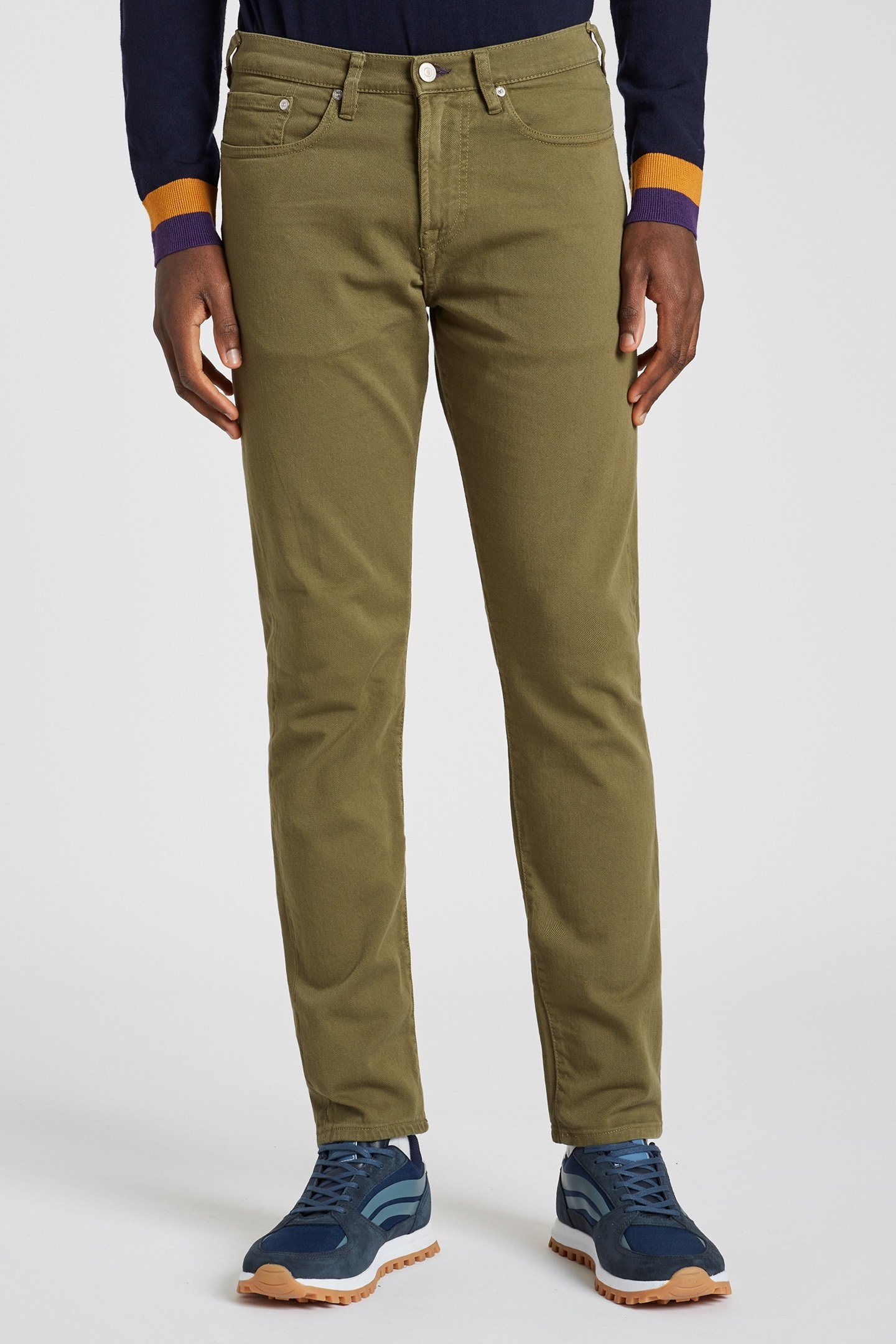 TAPERED FIT JEAN MILITARY GREEN 1