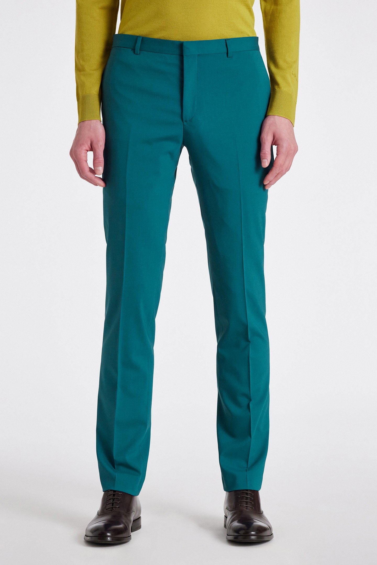 SLIM FIT 2 BUTTON SUIT PETROL BLUE 6