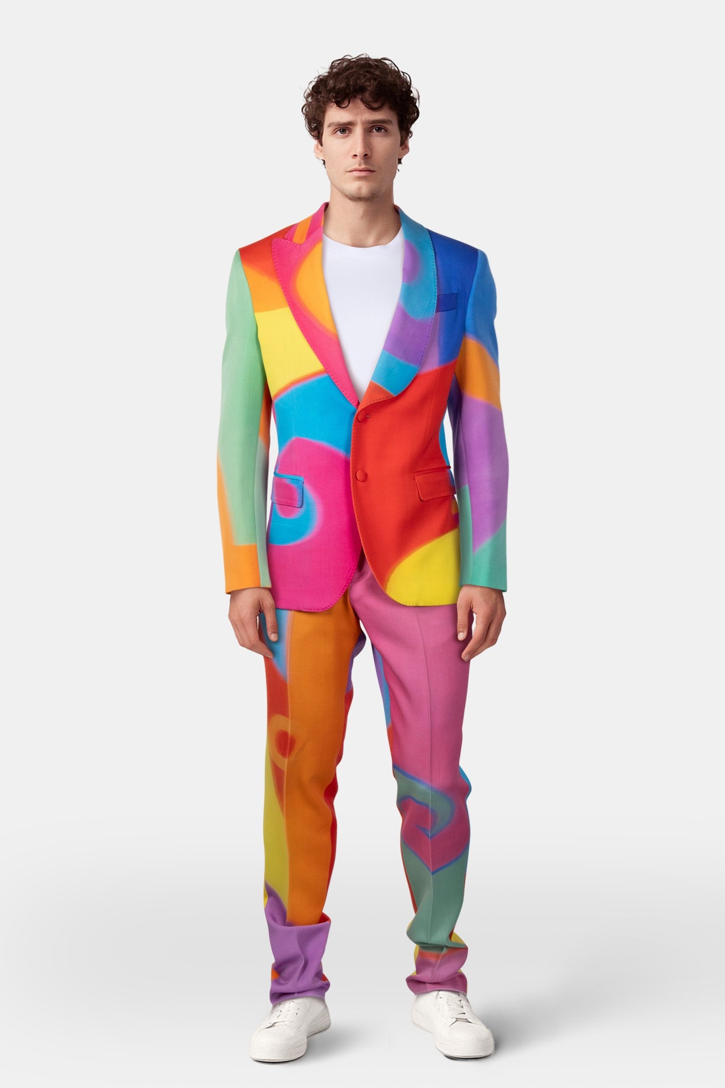 GREY SUIT MULTICOLOR 1