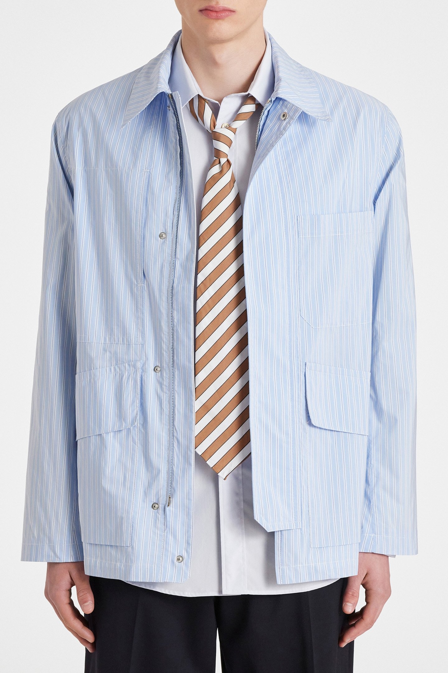 MENS PATCH POCKET JACKET LIGHT BLUE 1