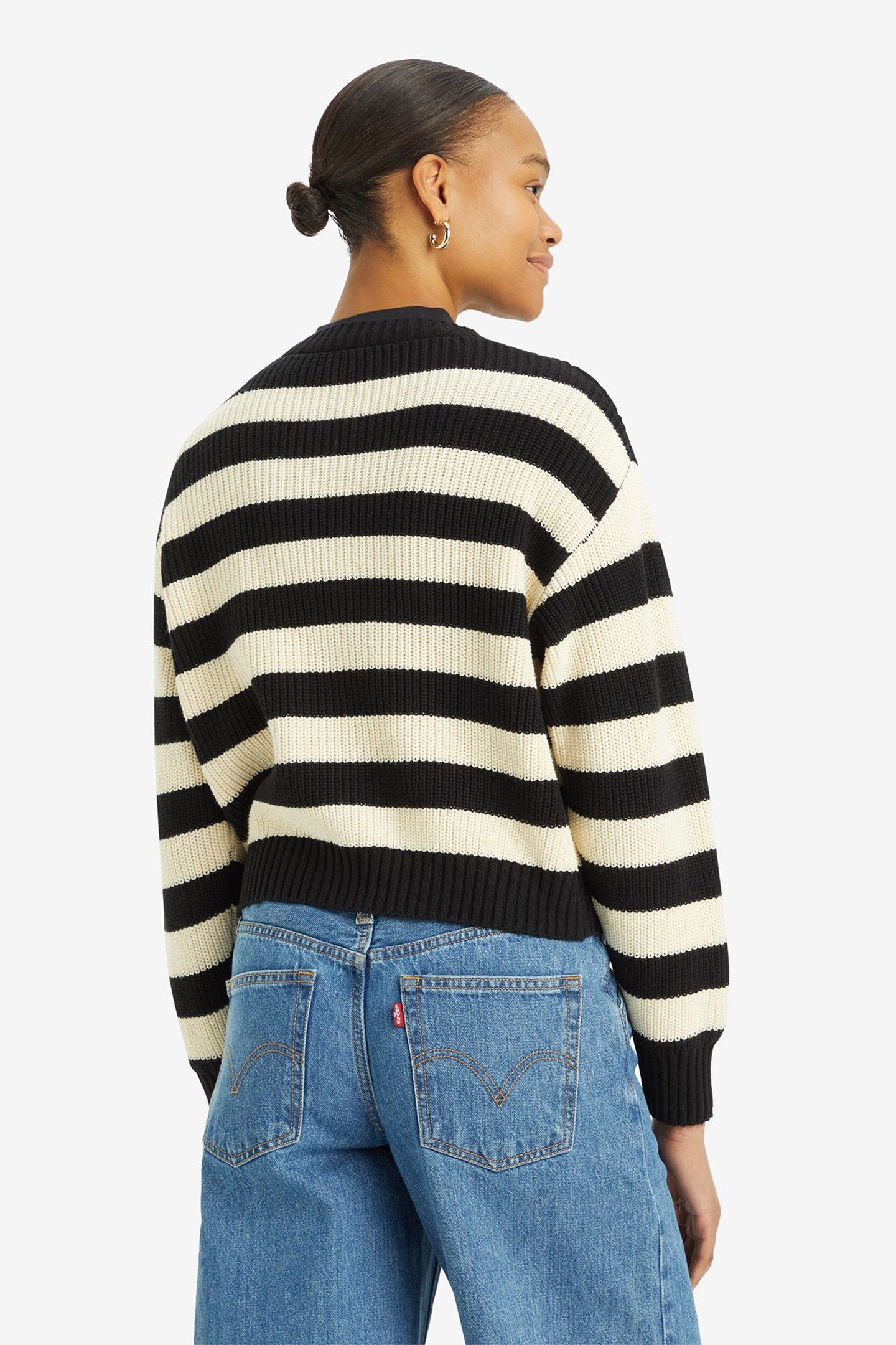 SNOWFLAKE CARDIGAN BUTTERFLY STRIPE CAVIAR 2