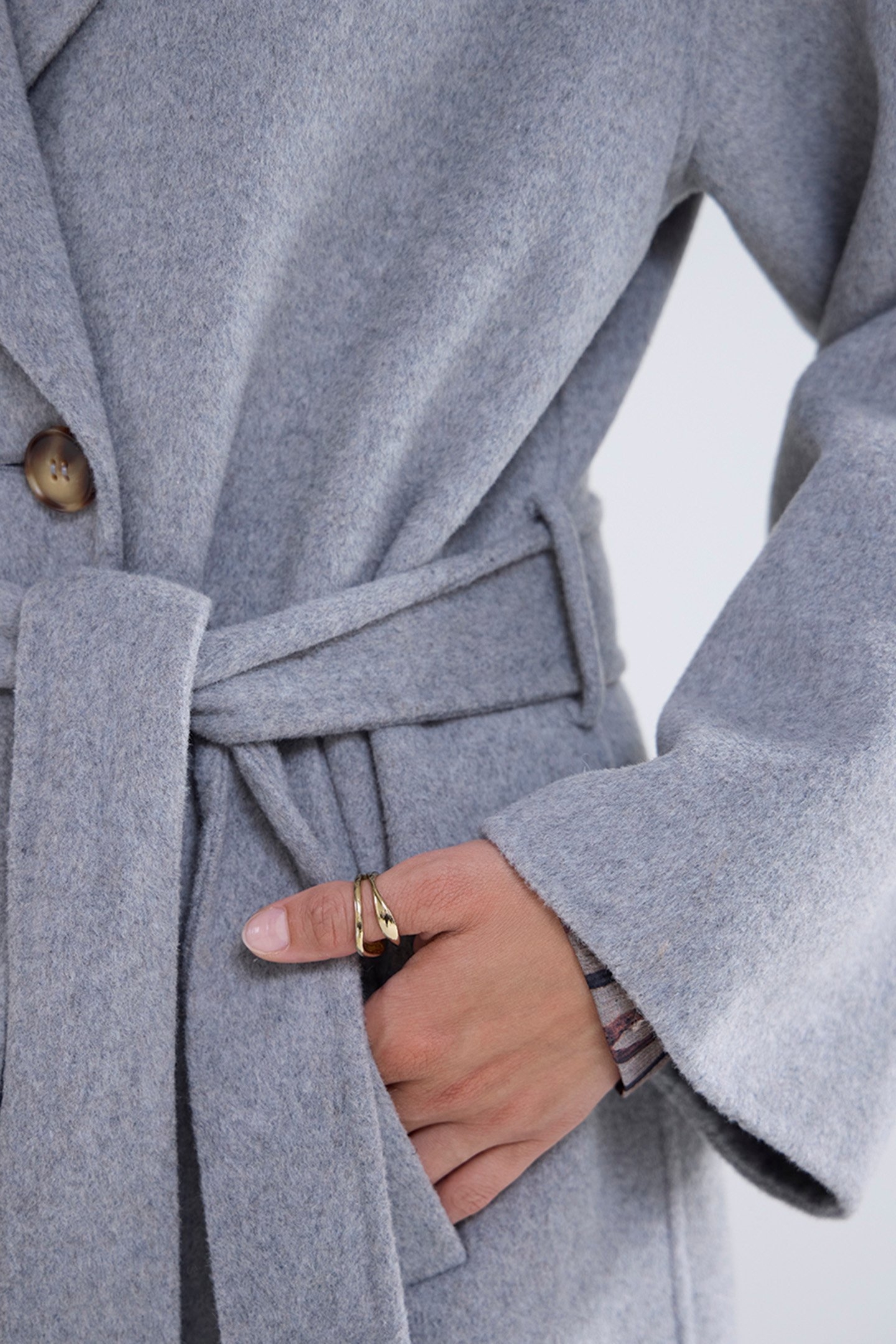 LONG COAT WOOL CLASSIC GREYS 5